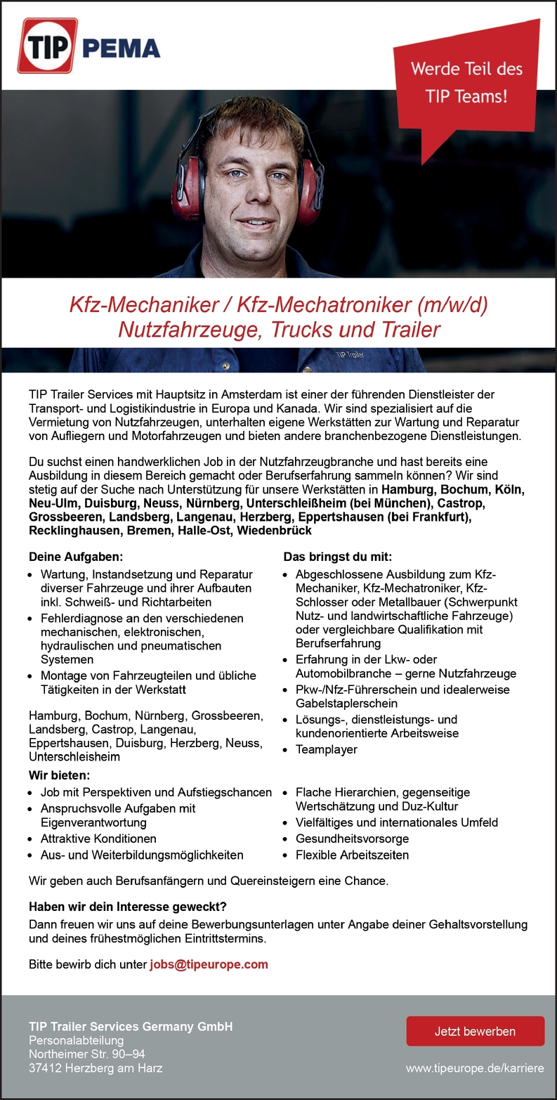 Kfz-Mechaniker Kfz-Mechatroniker (m/w/d)