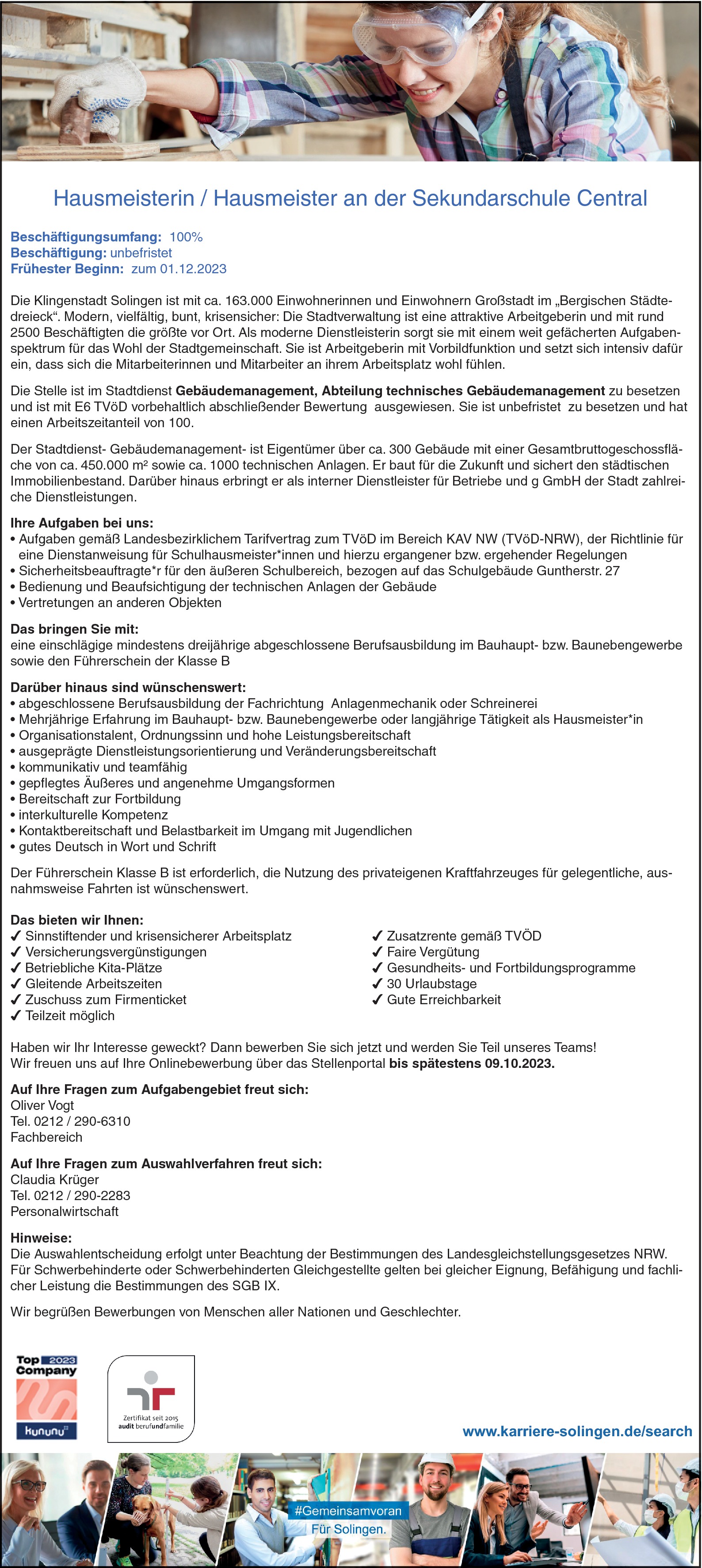 Hausmeister (m/w/d)