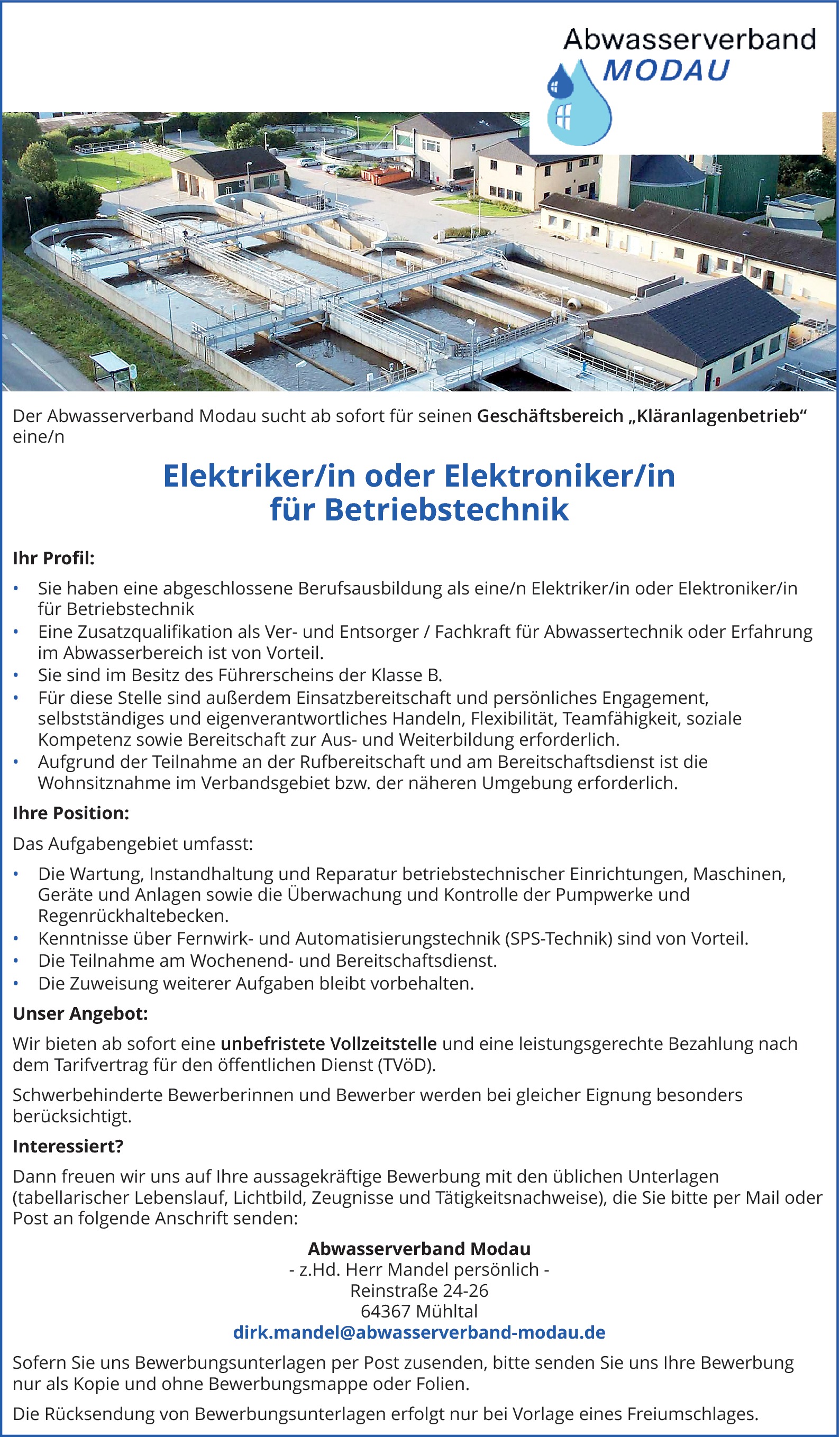Elektroniker / Elektriker Betriebstechnik (m/w/d)