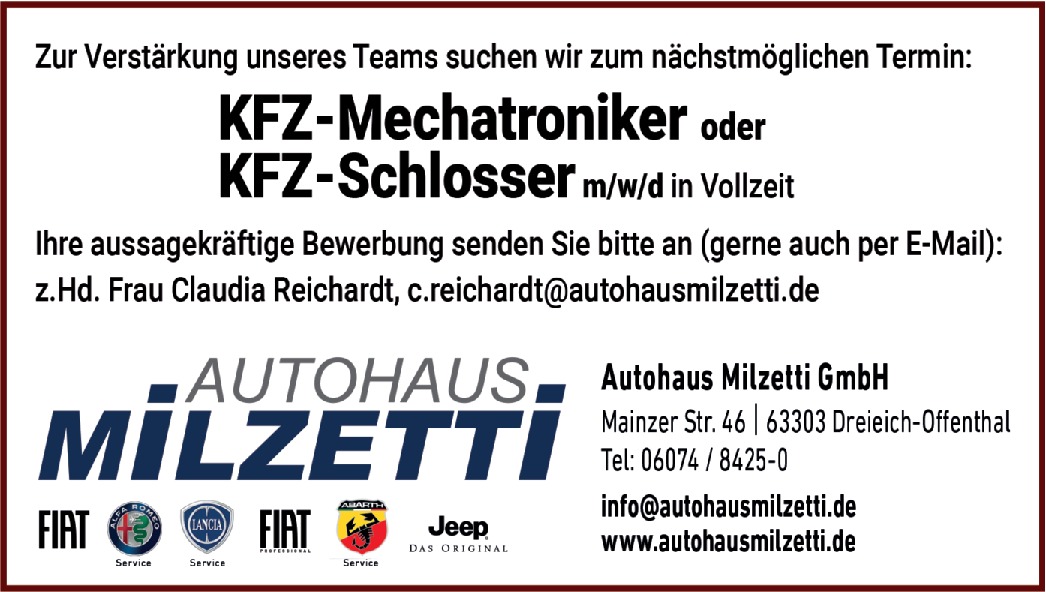 Kfz-Schlosser/in (m/w/d)