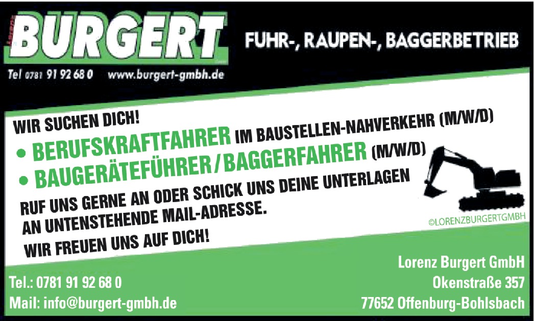 Baugeräteführer/ Baggerfahrer m/w/d