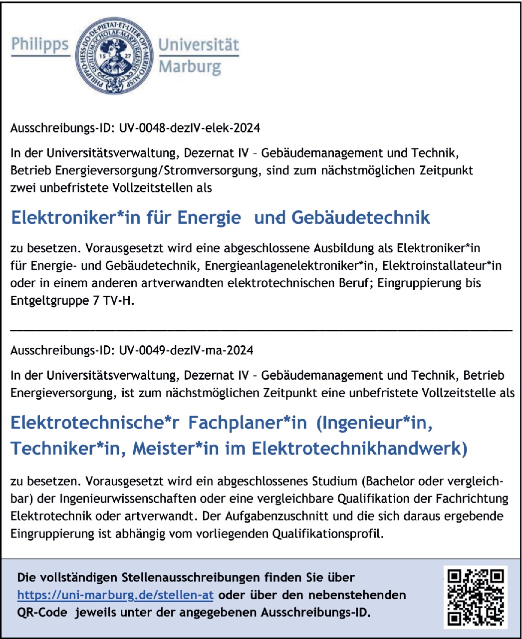 Elektroniker/ Energie- und Gebäudetechnik m/w/d