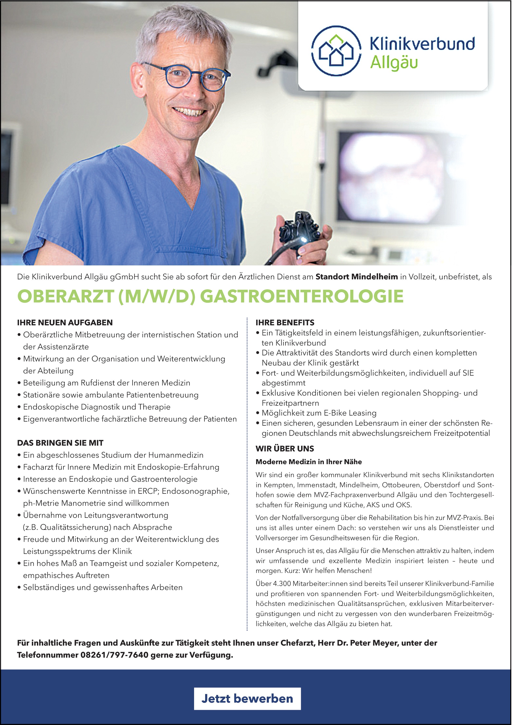 Oberarzt Gastroenterologie m/w/d