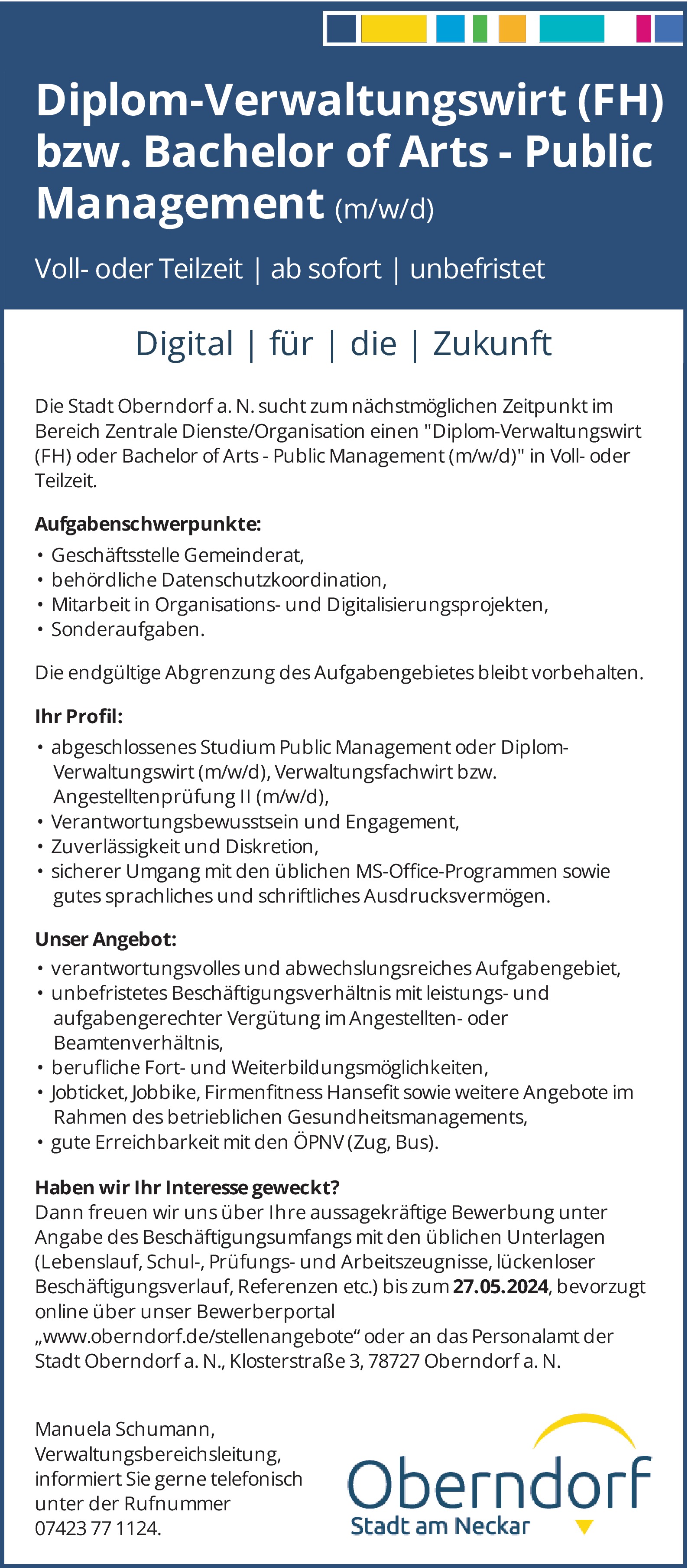 Diplom-Verwaltungswirt (m/w/d)