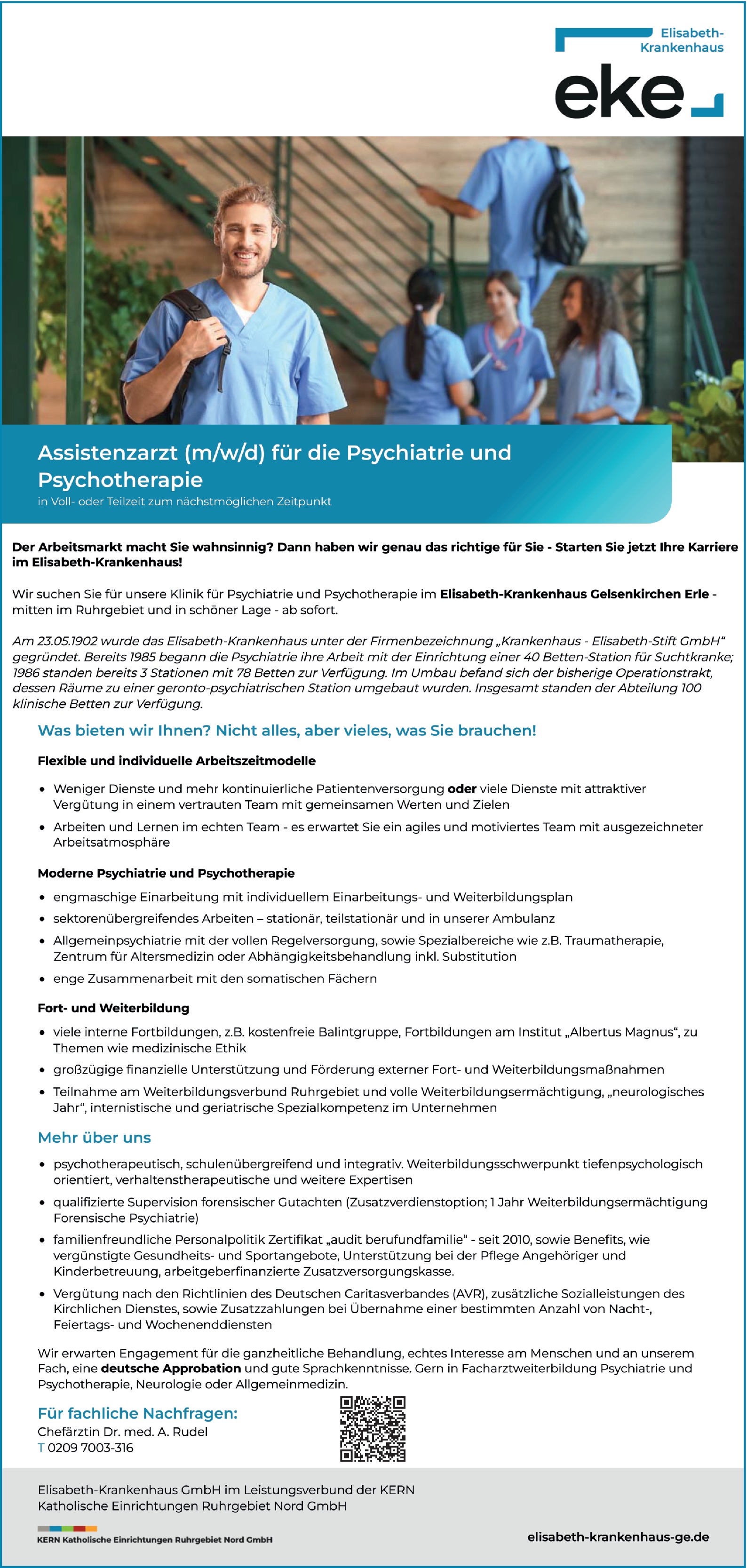 Assistenzarzt Psychiatrie und Psychotherapie (m/w/d)