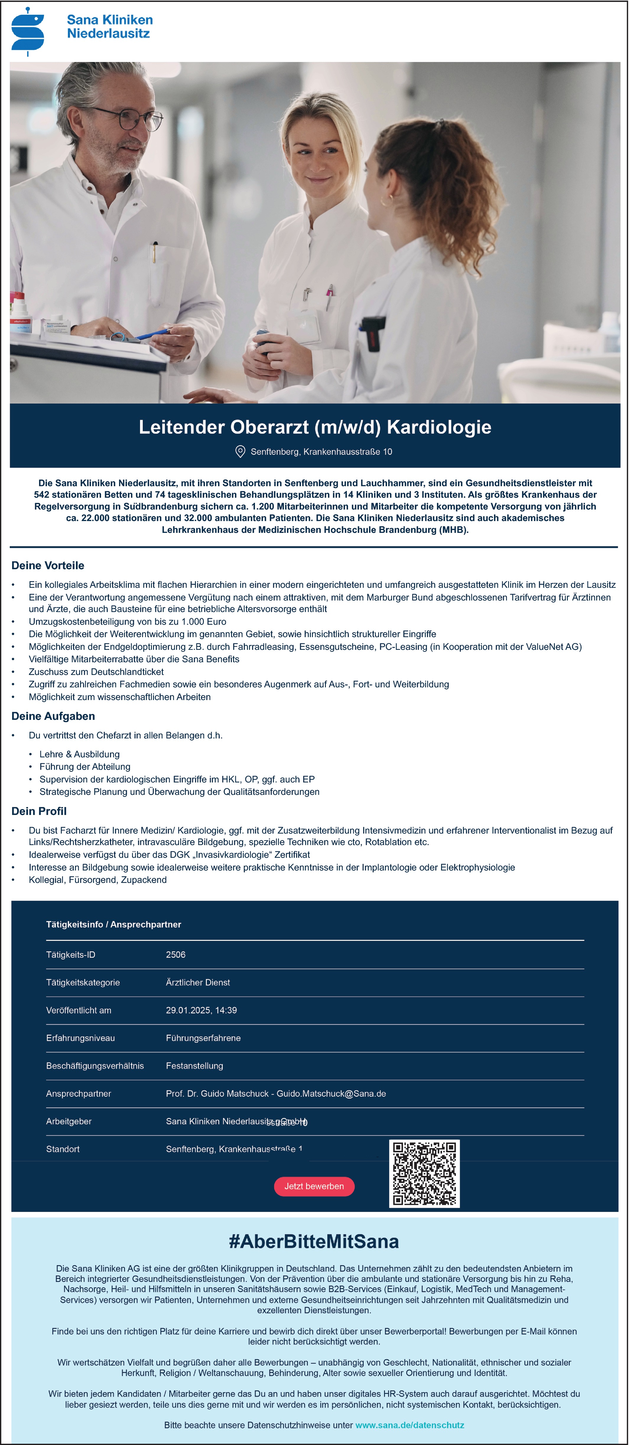 Oberarzt Kardiologie (m/wd/)