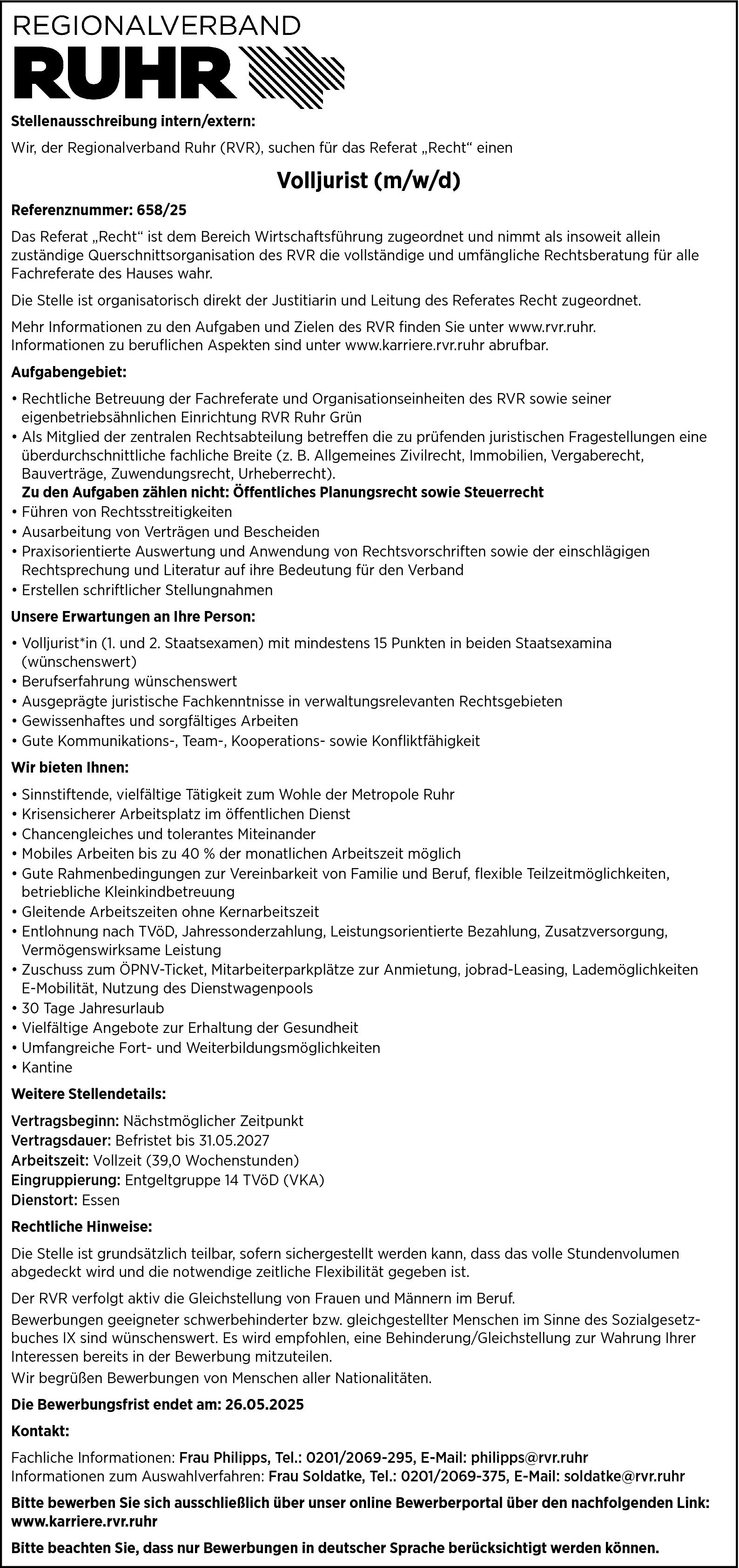 Volljurist m/w/d
