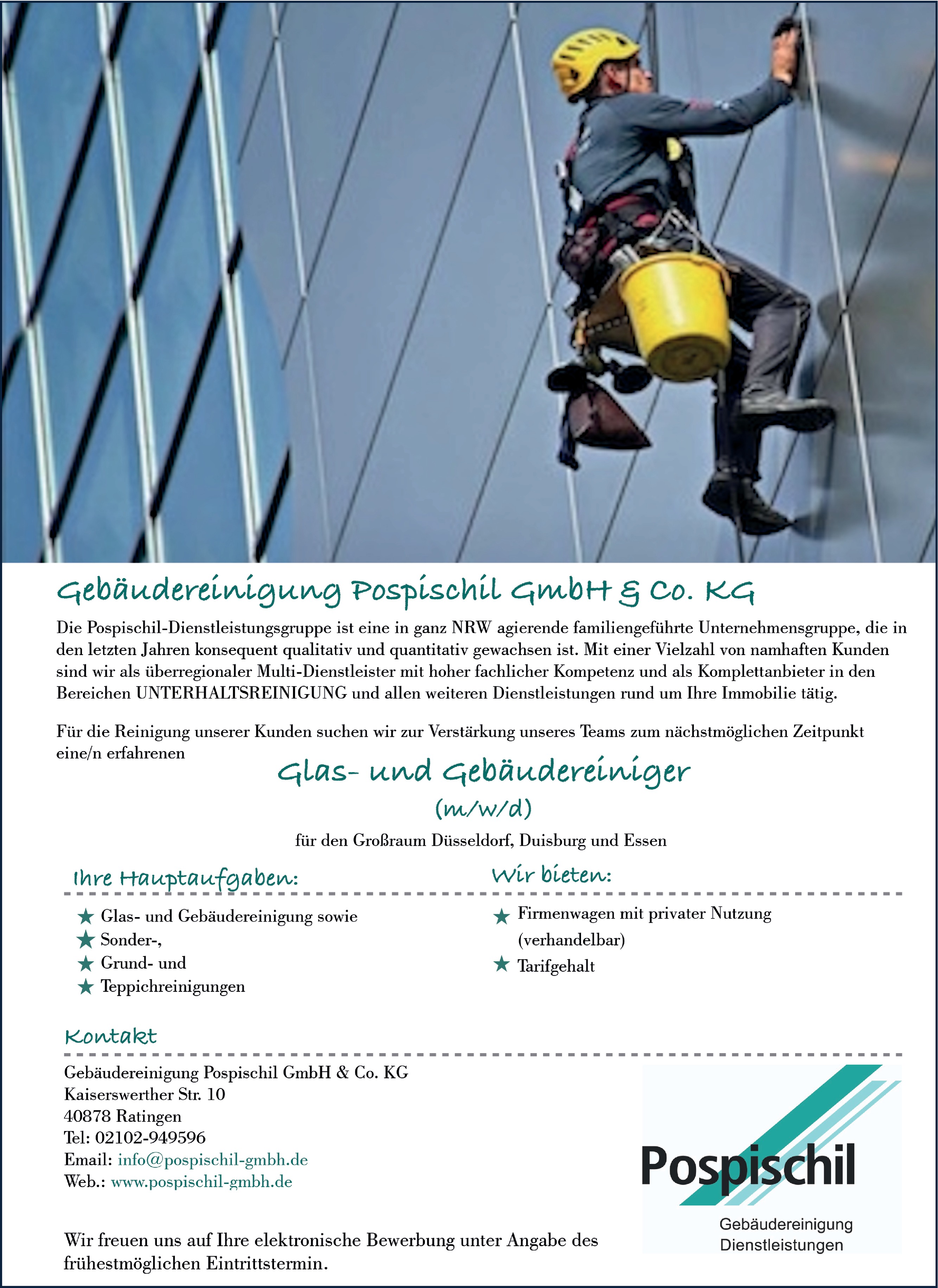 Glas- und Gebäudereiniger m/w/d