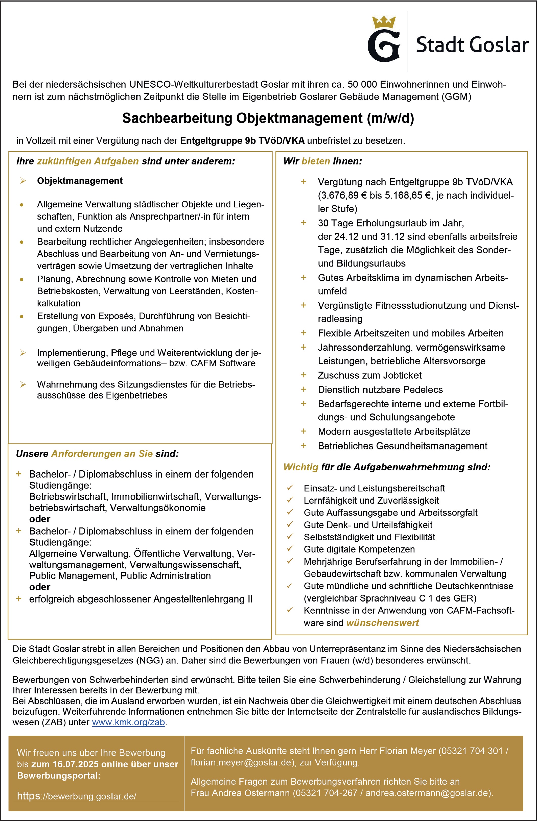 Betriebswirt / Verwaltungsmanagement m/w/d	
