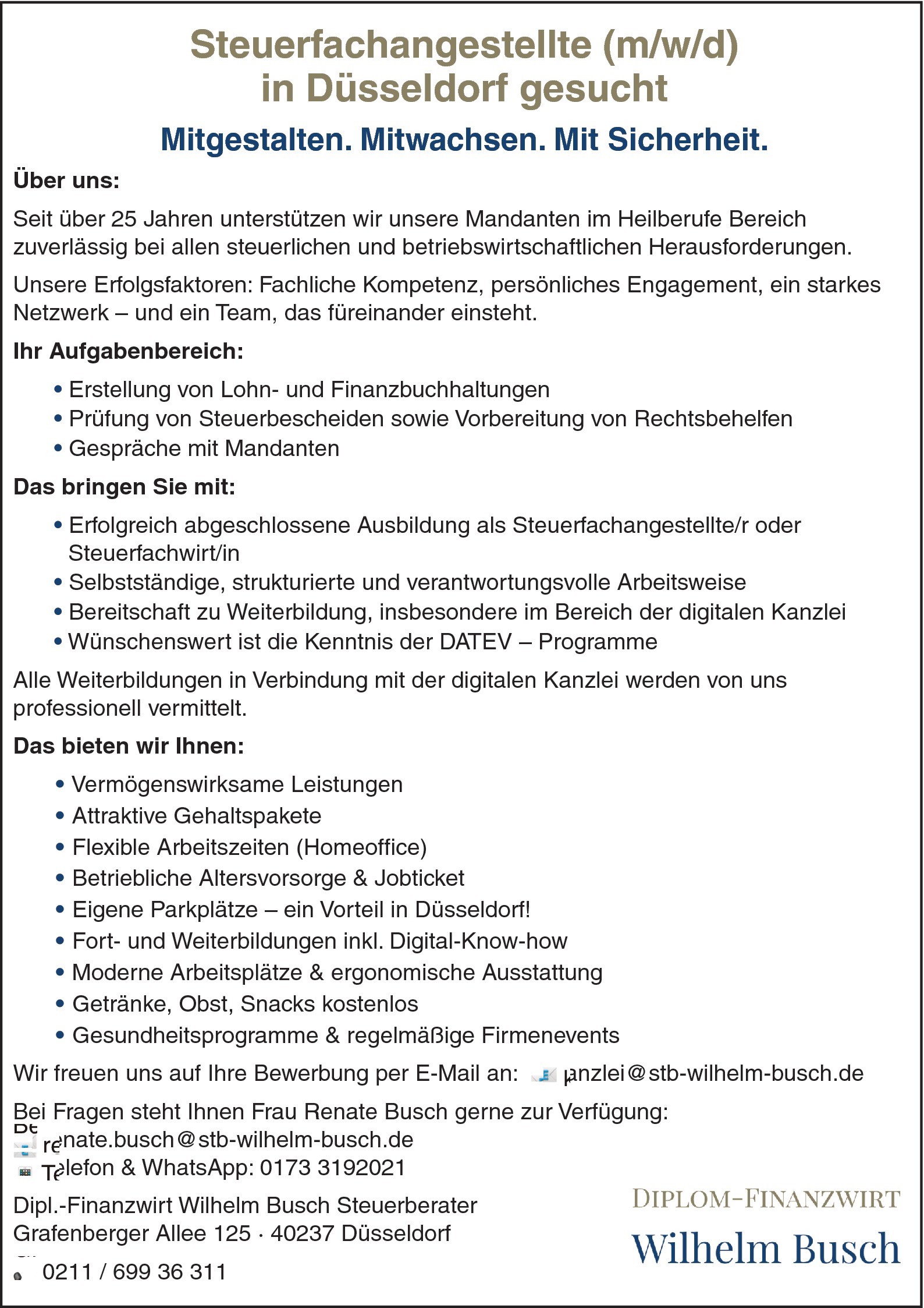 Steuerfachangestellte m/w/d
