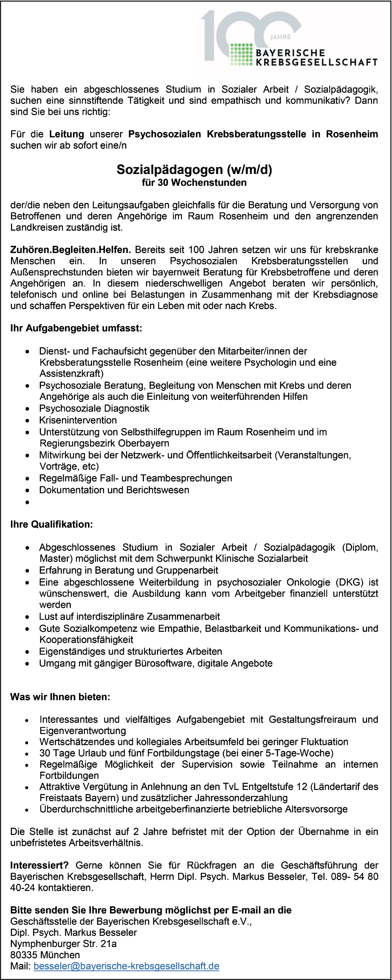 Sozialpädagogen m/w/d