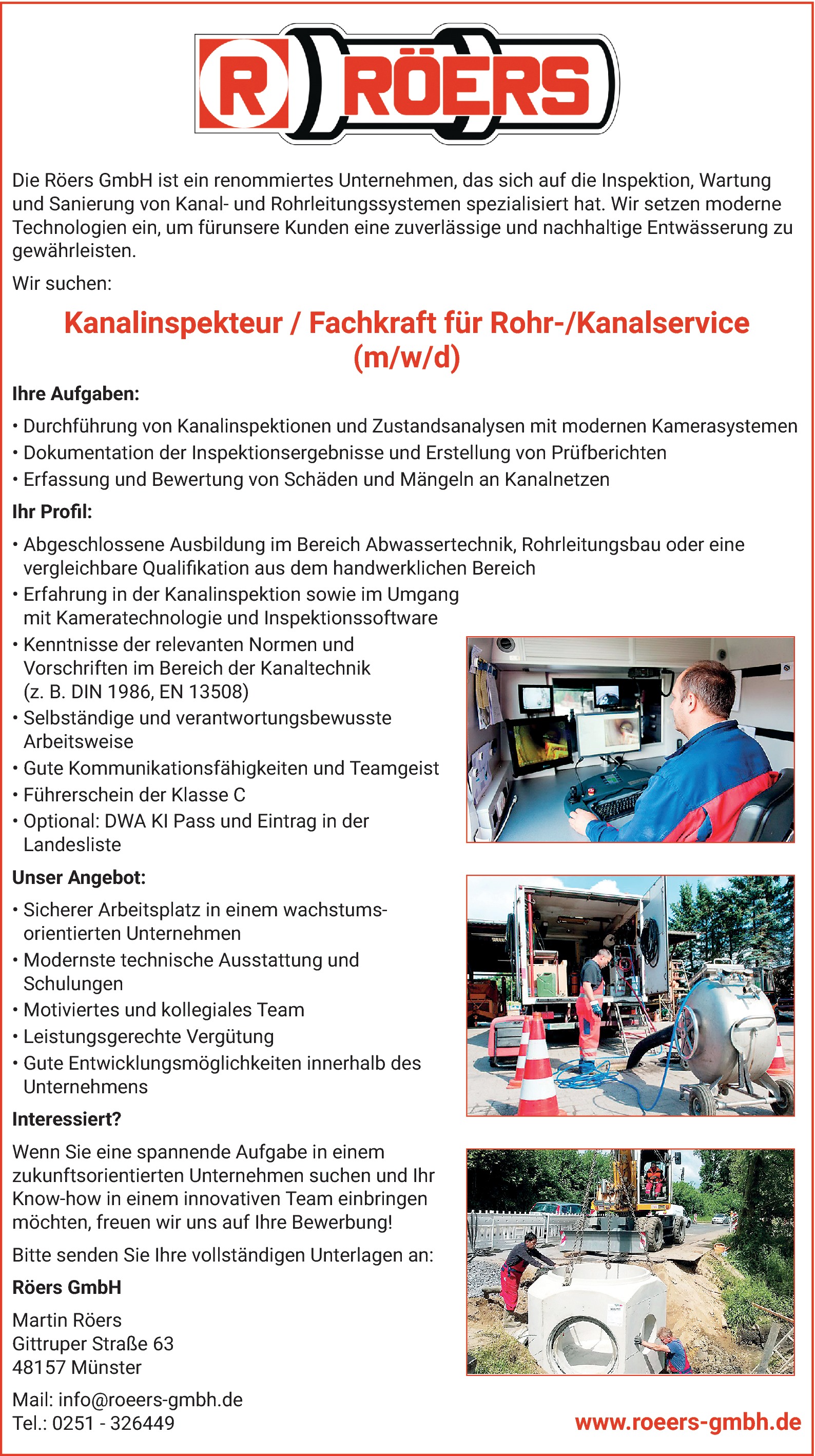 Kanalinspekteur (m/w/d)