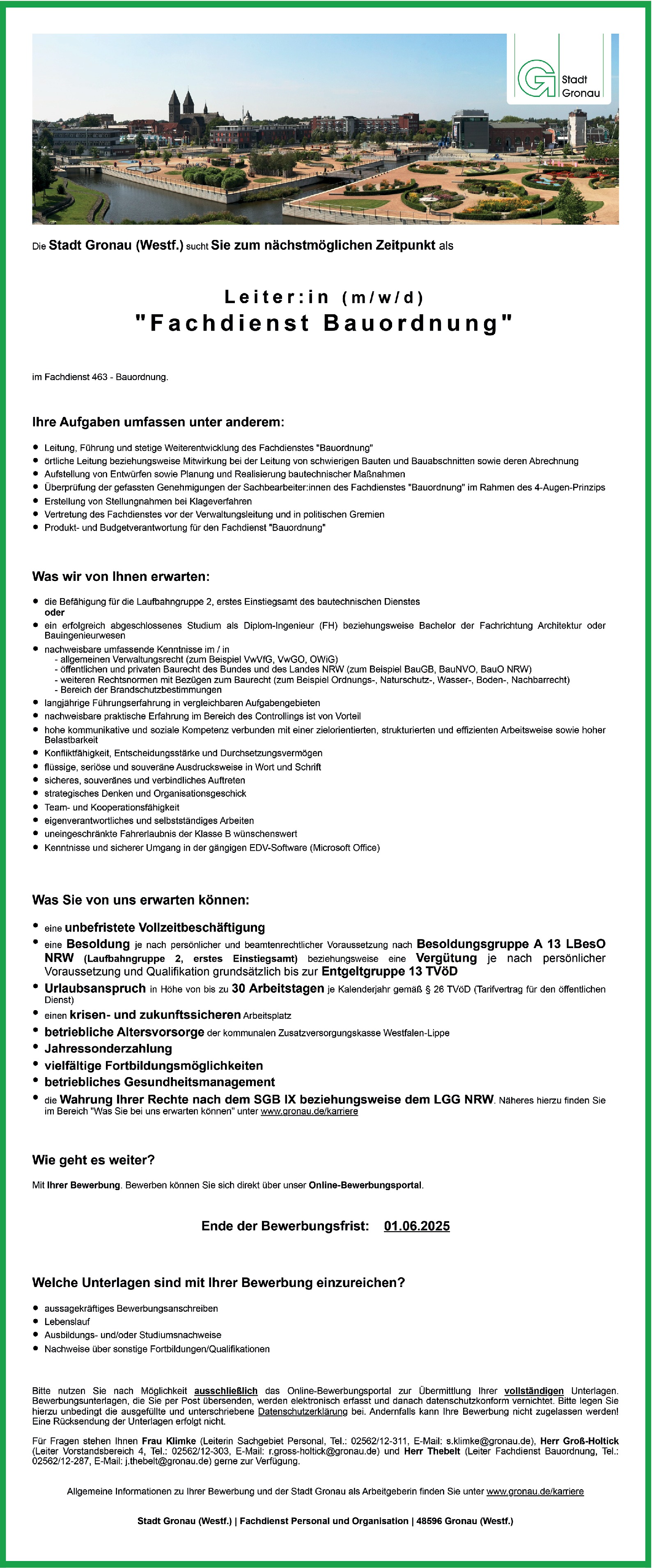 Ingenieur/in - Bauwesen