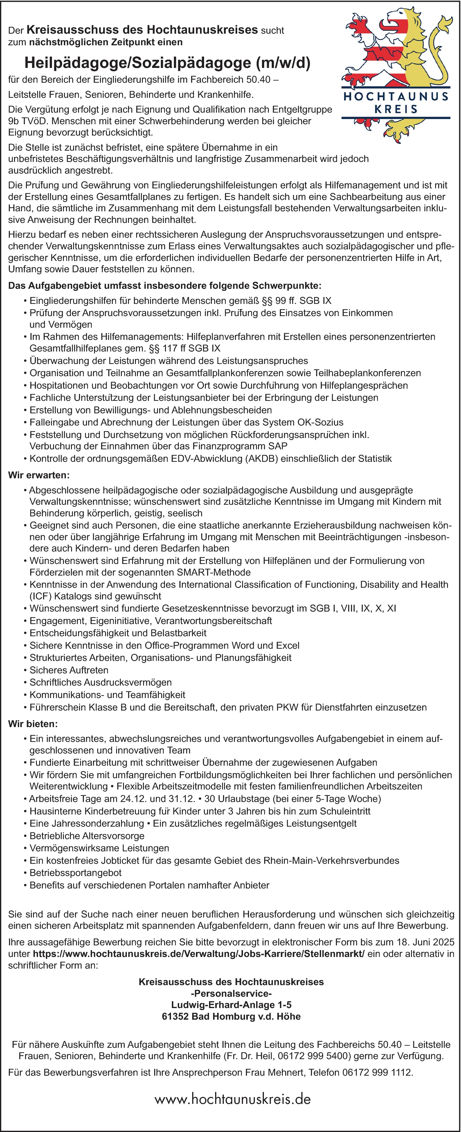 Sozialpädagoge (m/w/d)