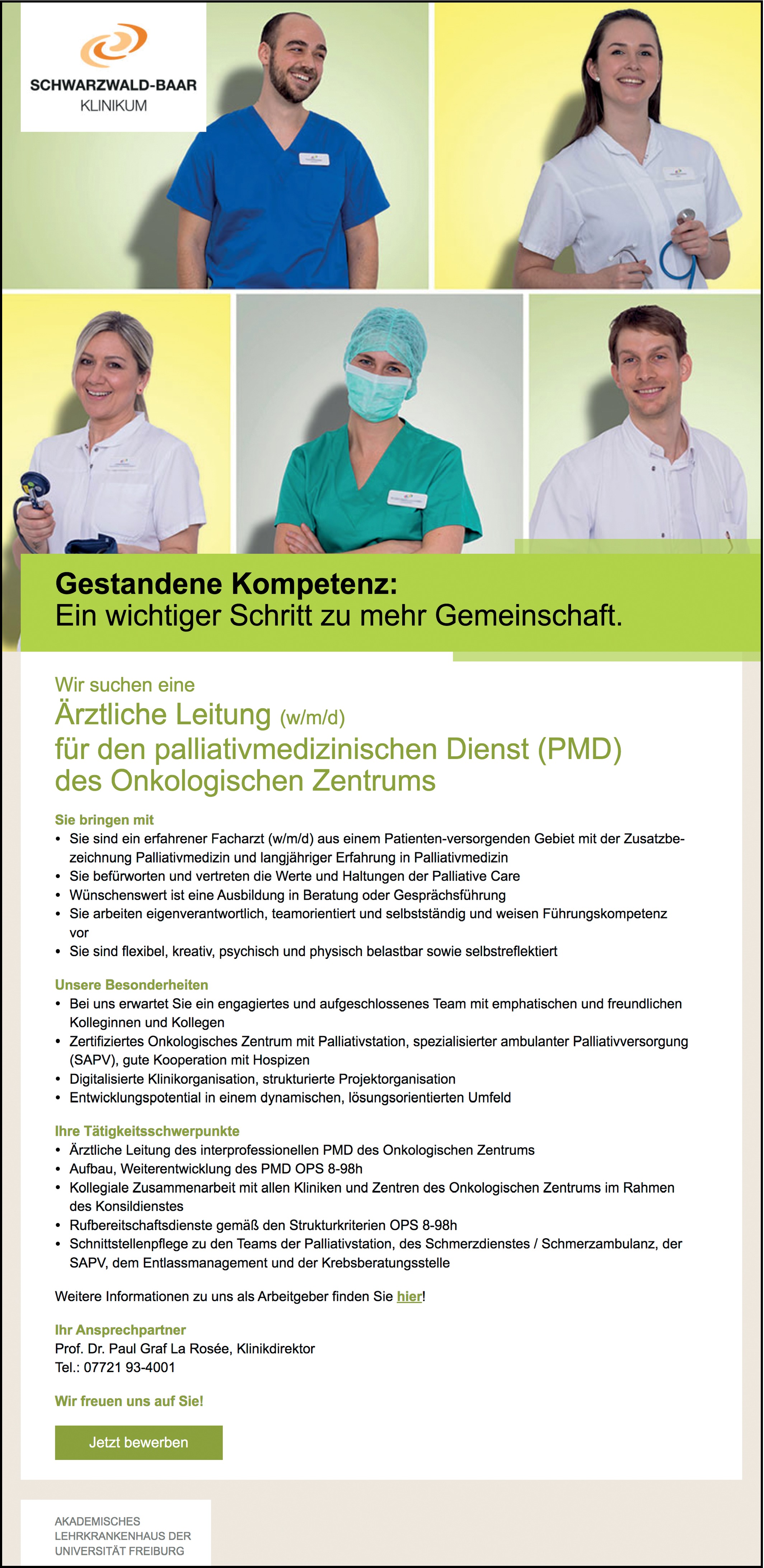 Ärztliche Leitung Palliativmedizin m/w/d