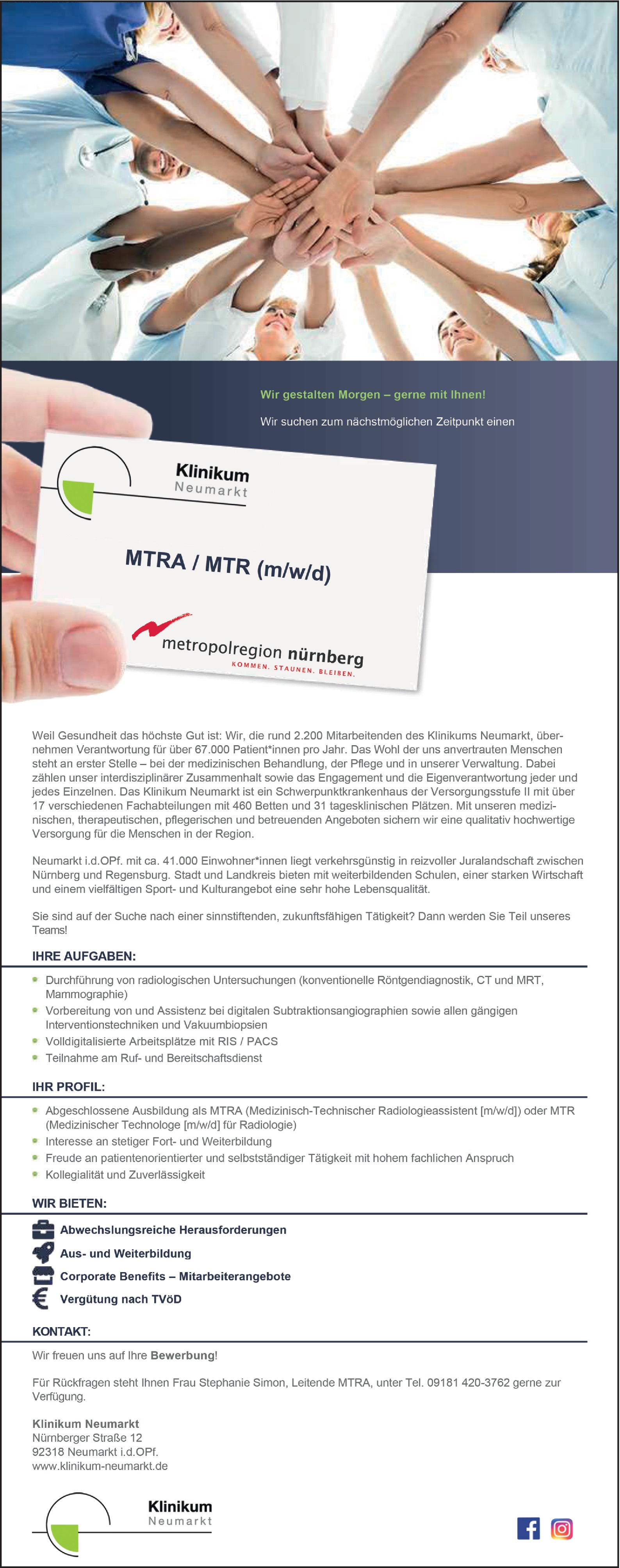 MTRA / MTR (m/w/d )