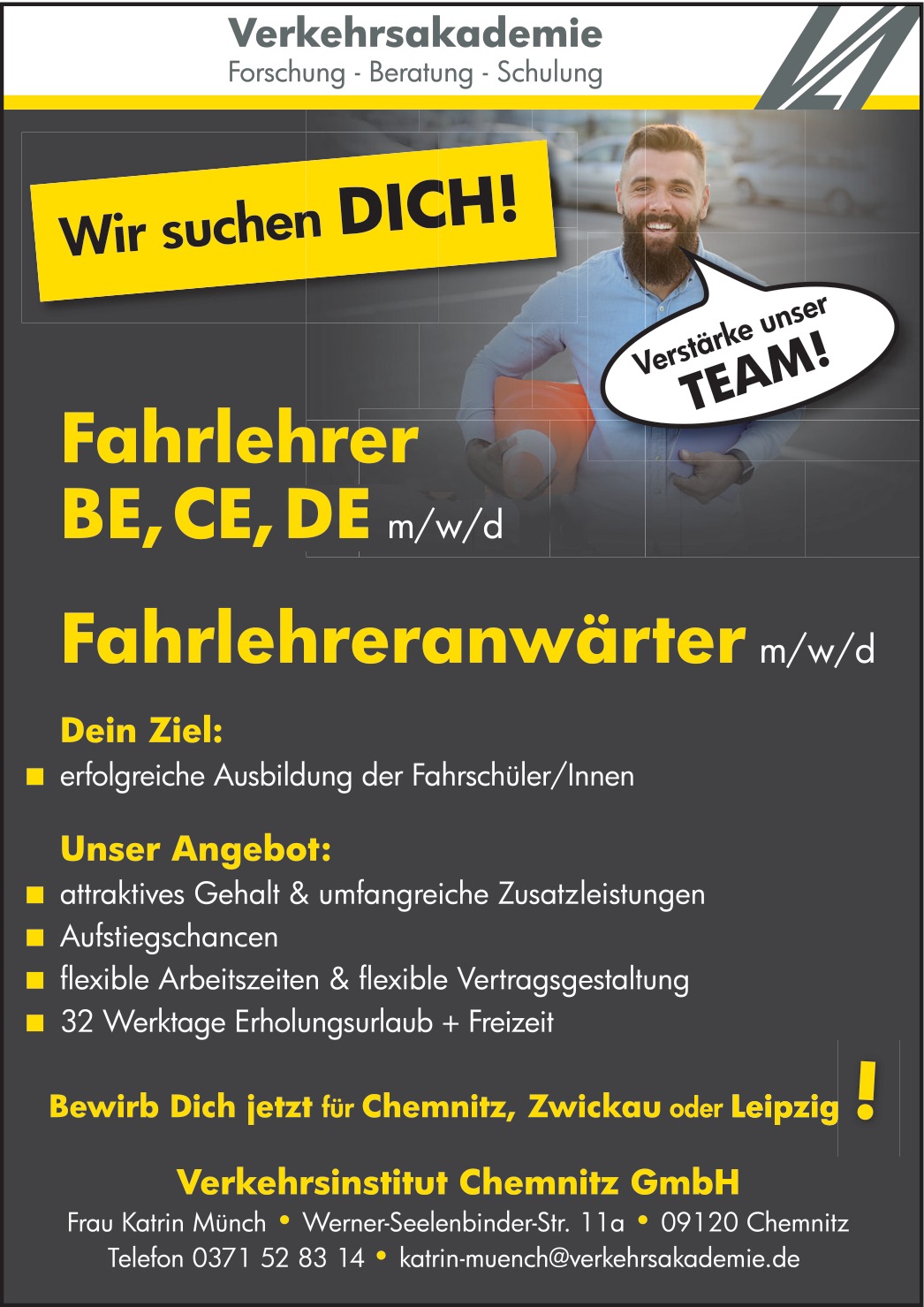 Fahrlehrer BE,CE,DE m/w/d