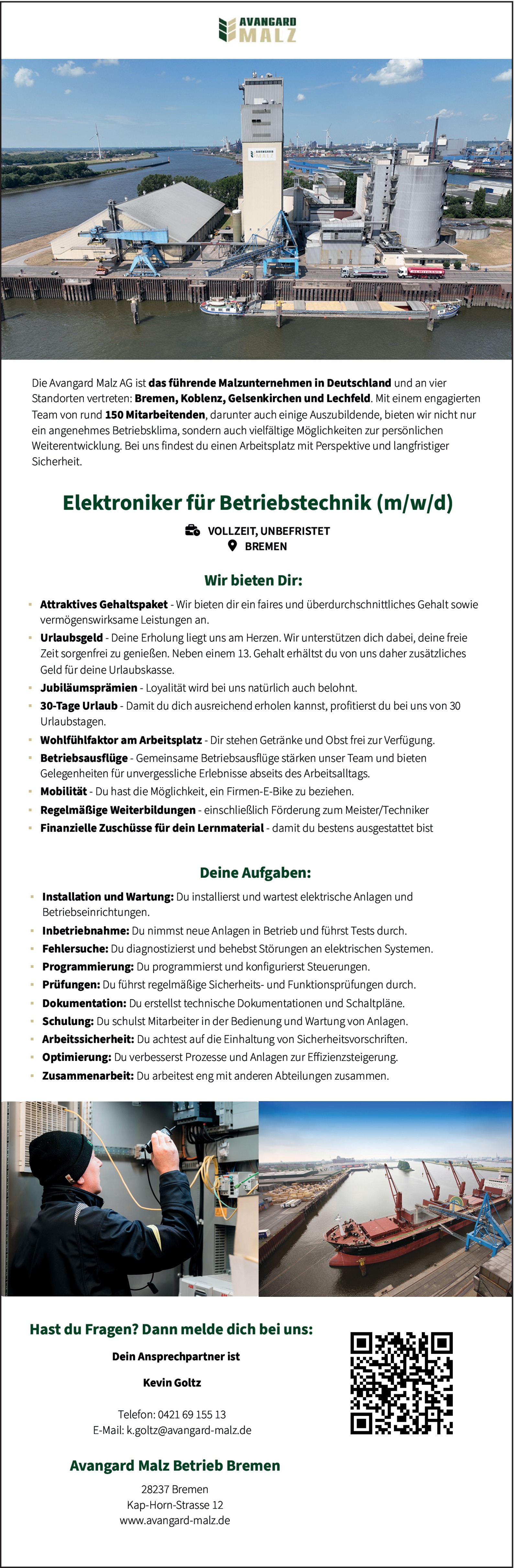Elektroniker/in - Betriebstechnik m/w/d