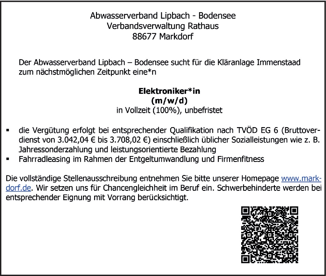 Elektroniker*in (m/w/d)