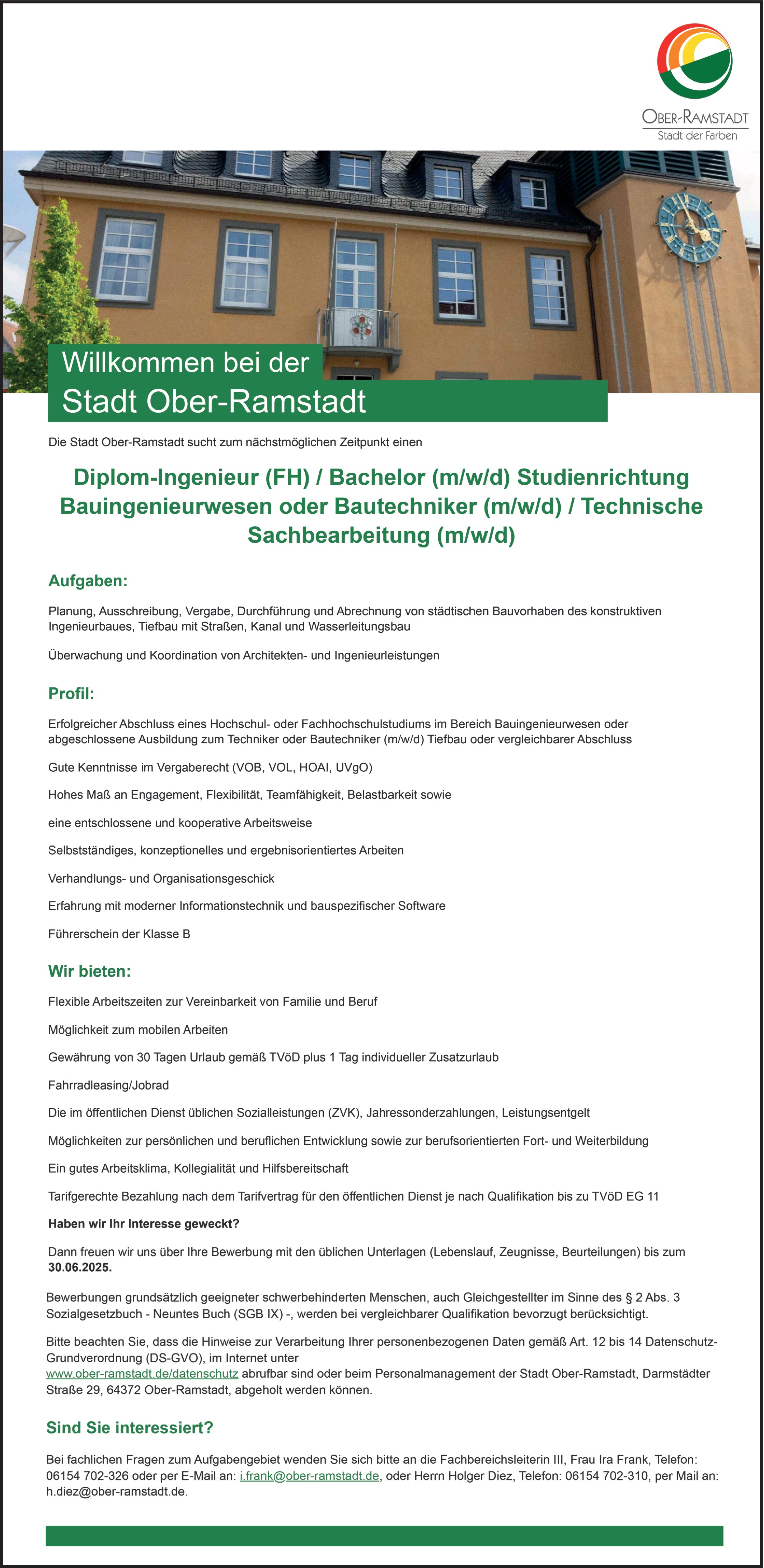 Bauingenieur m/w/d (FH)