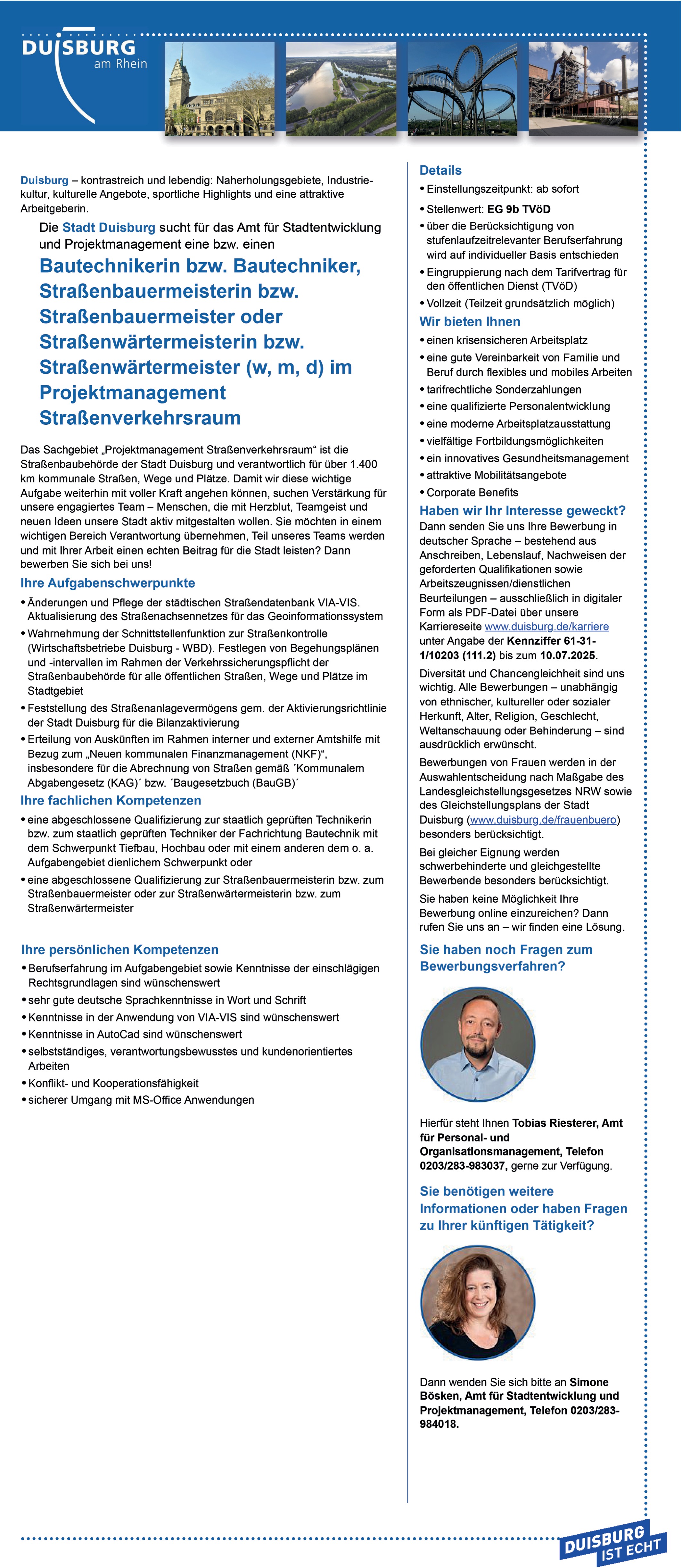 Straßenbaumeister (m/w/d)