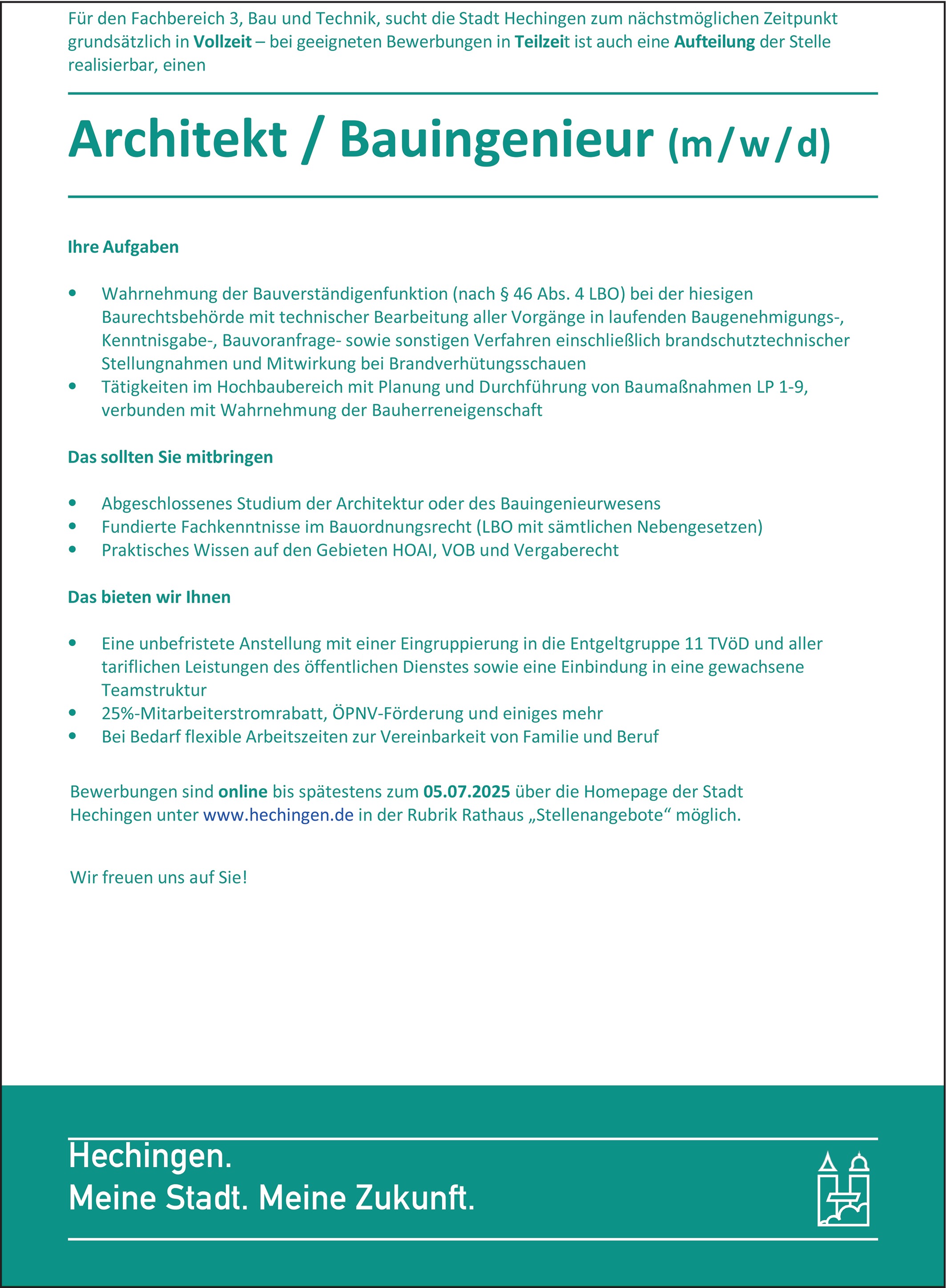 Architekt / Bauingenieur m/w/d