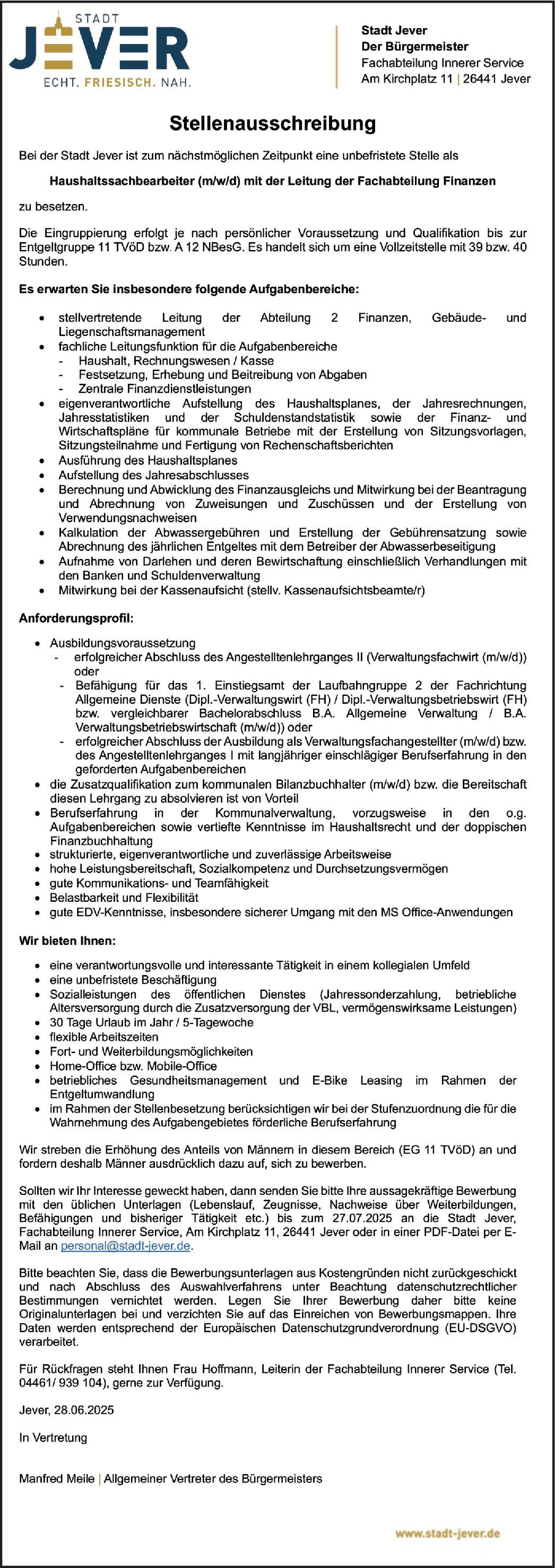 Verwaltungsbetriebswirt m/w/d