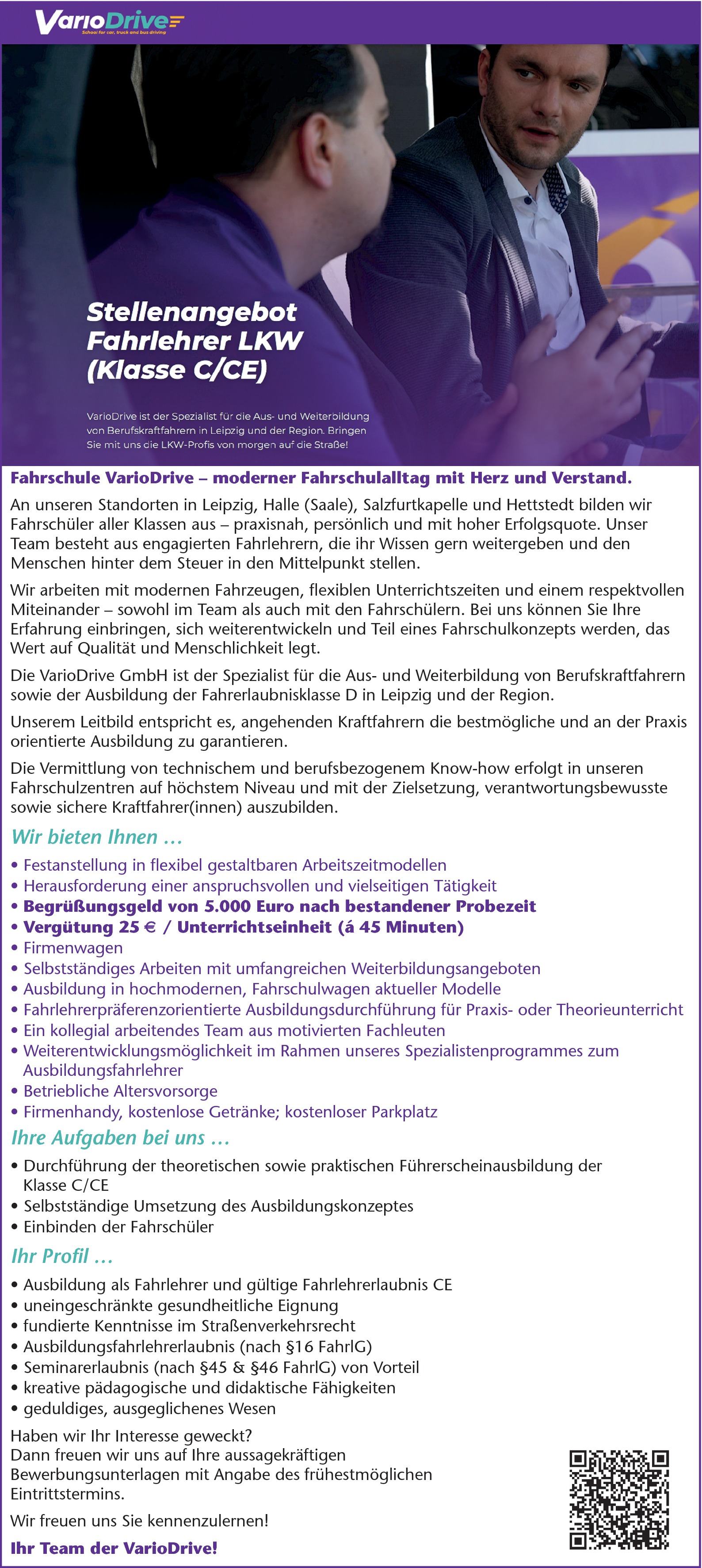 LKW - Fahrlehrer m/w/d