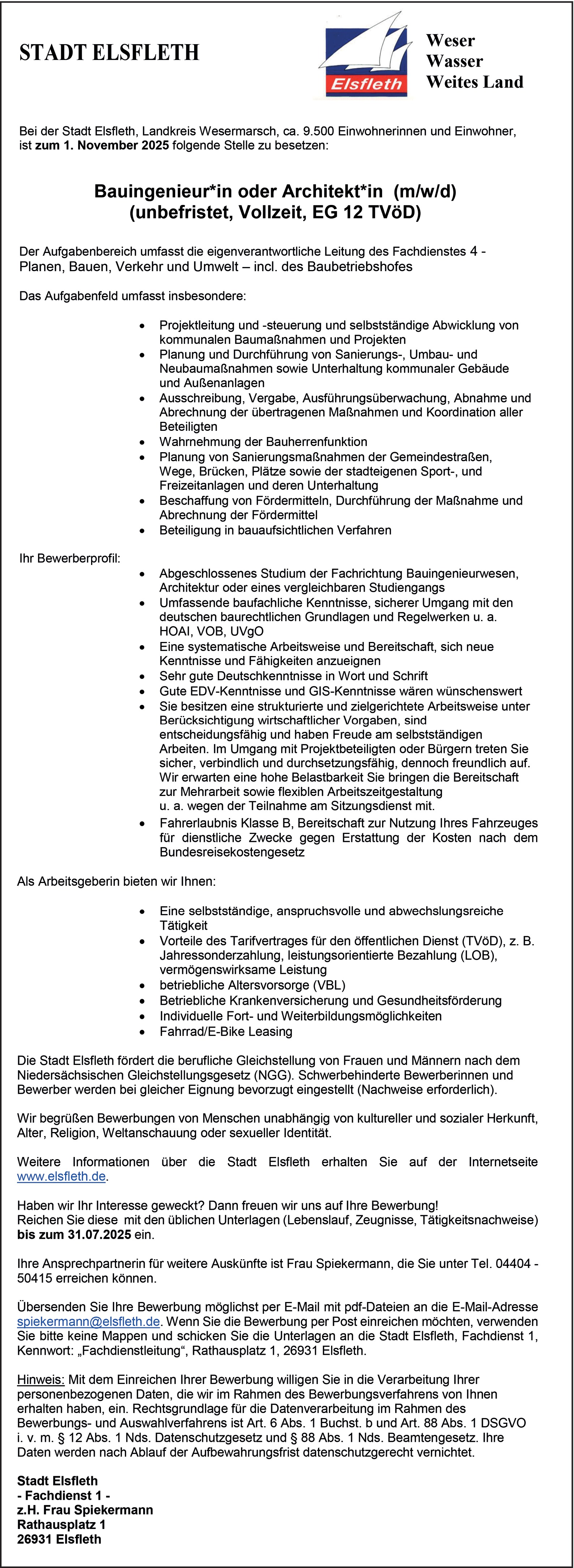 Bauingenieur m/w/d