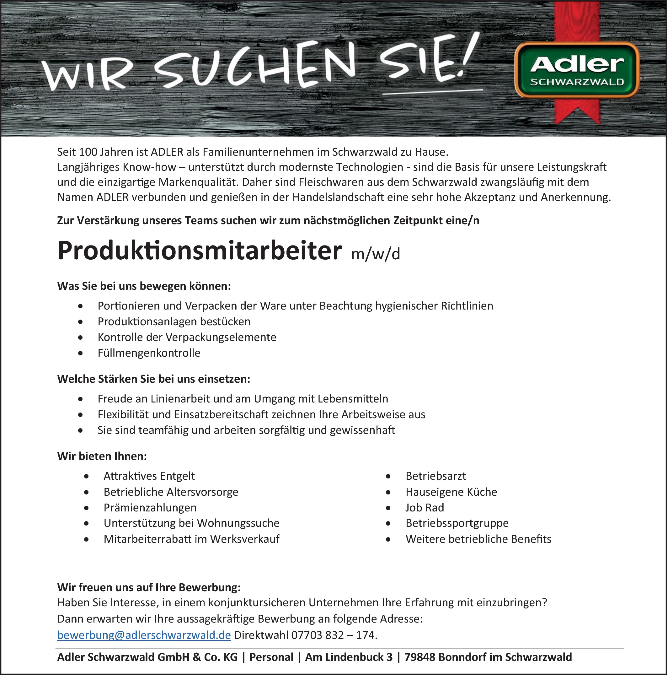 Produktionsmitarbeiter Lebensmittel (m/w/d)