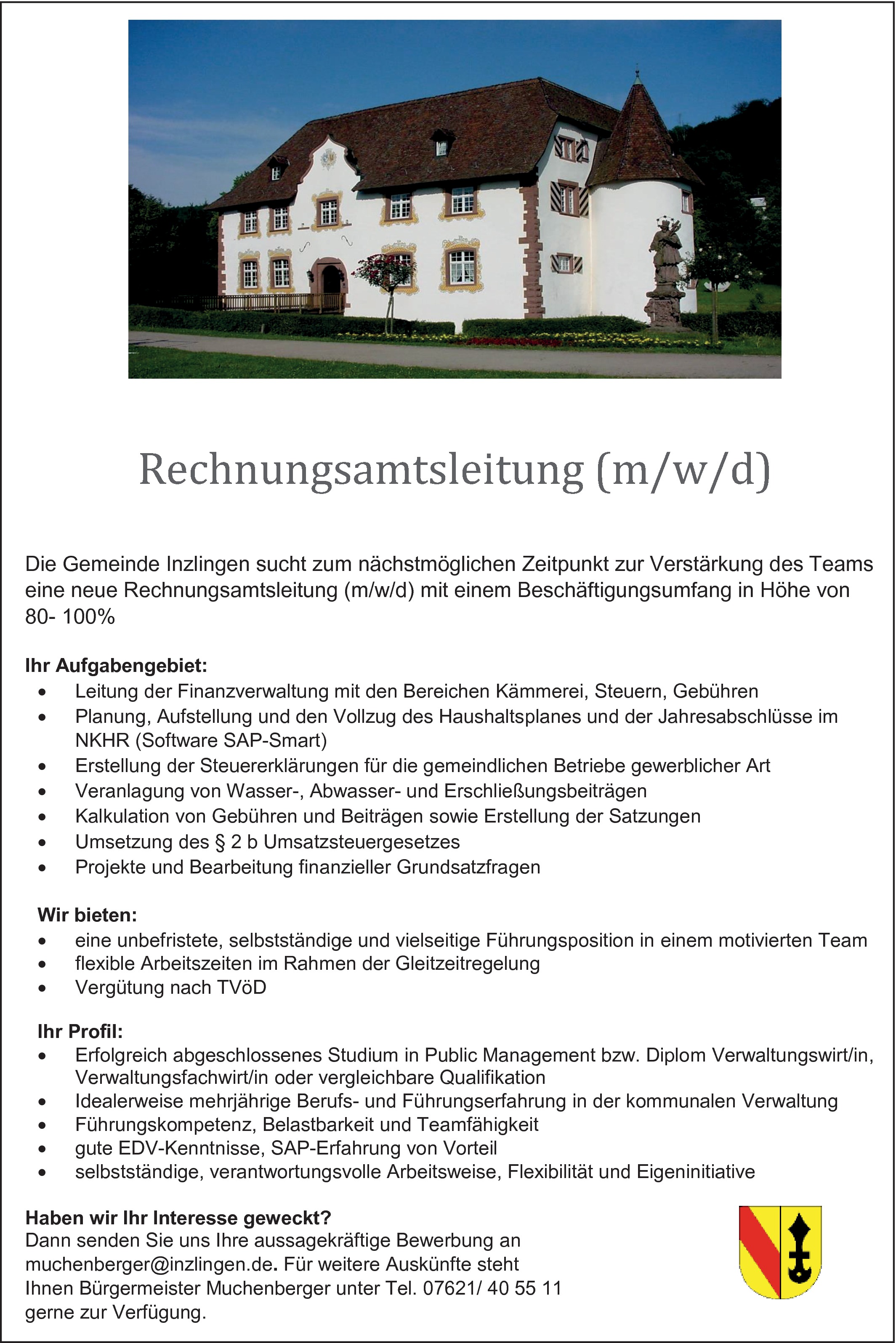 Rechnungsamtsleitung m/w/d