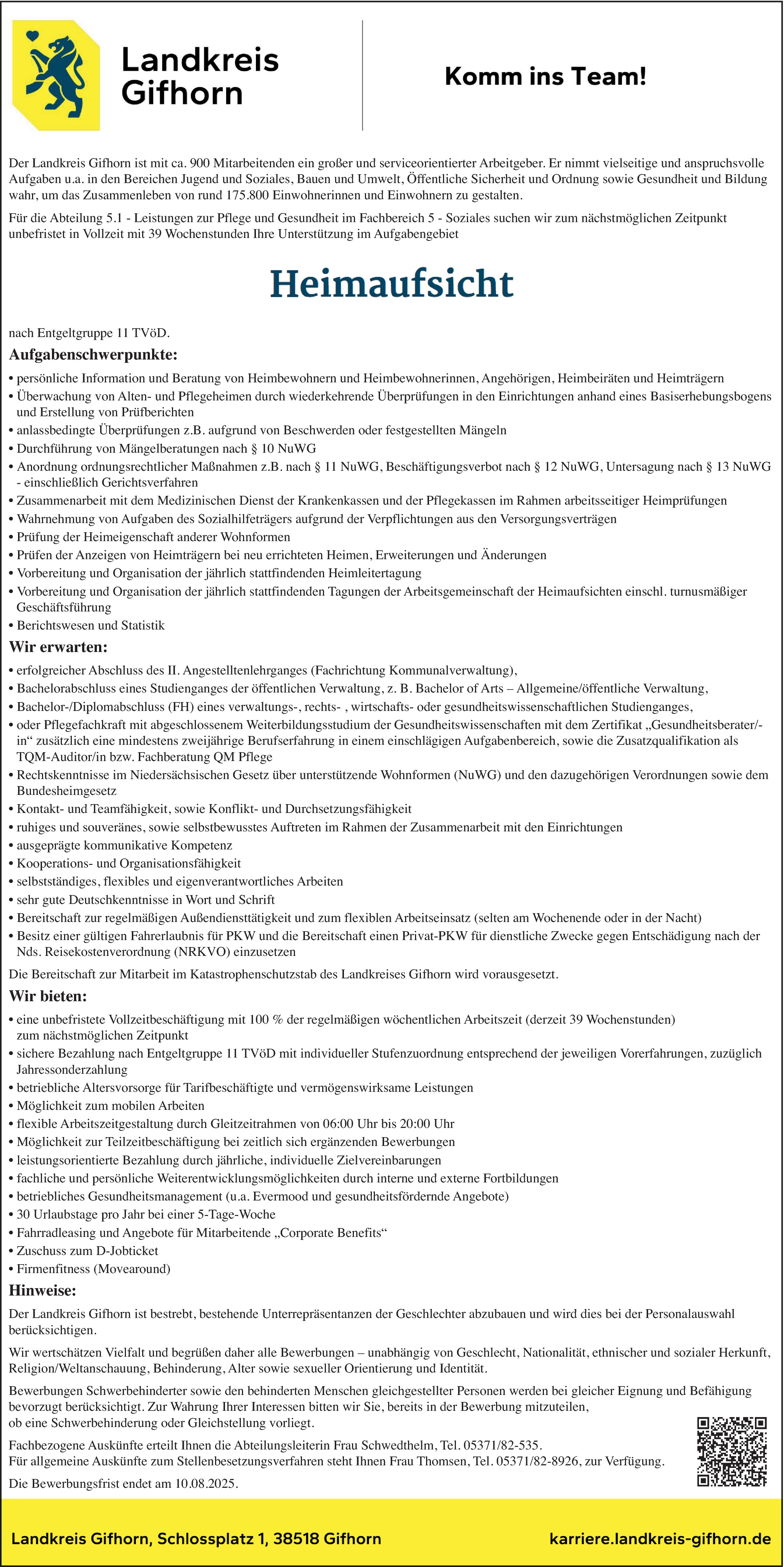 Heimaufsicht m/w/d