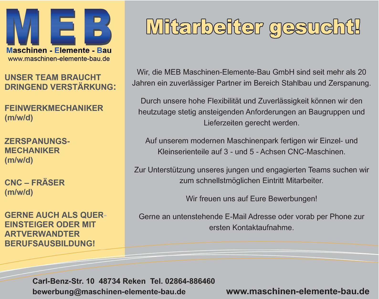 Zerspanungsmechaniker m/w/d