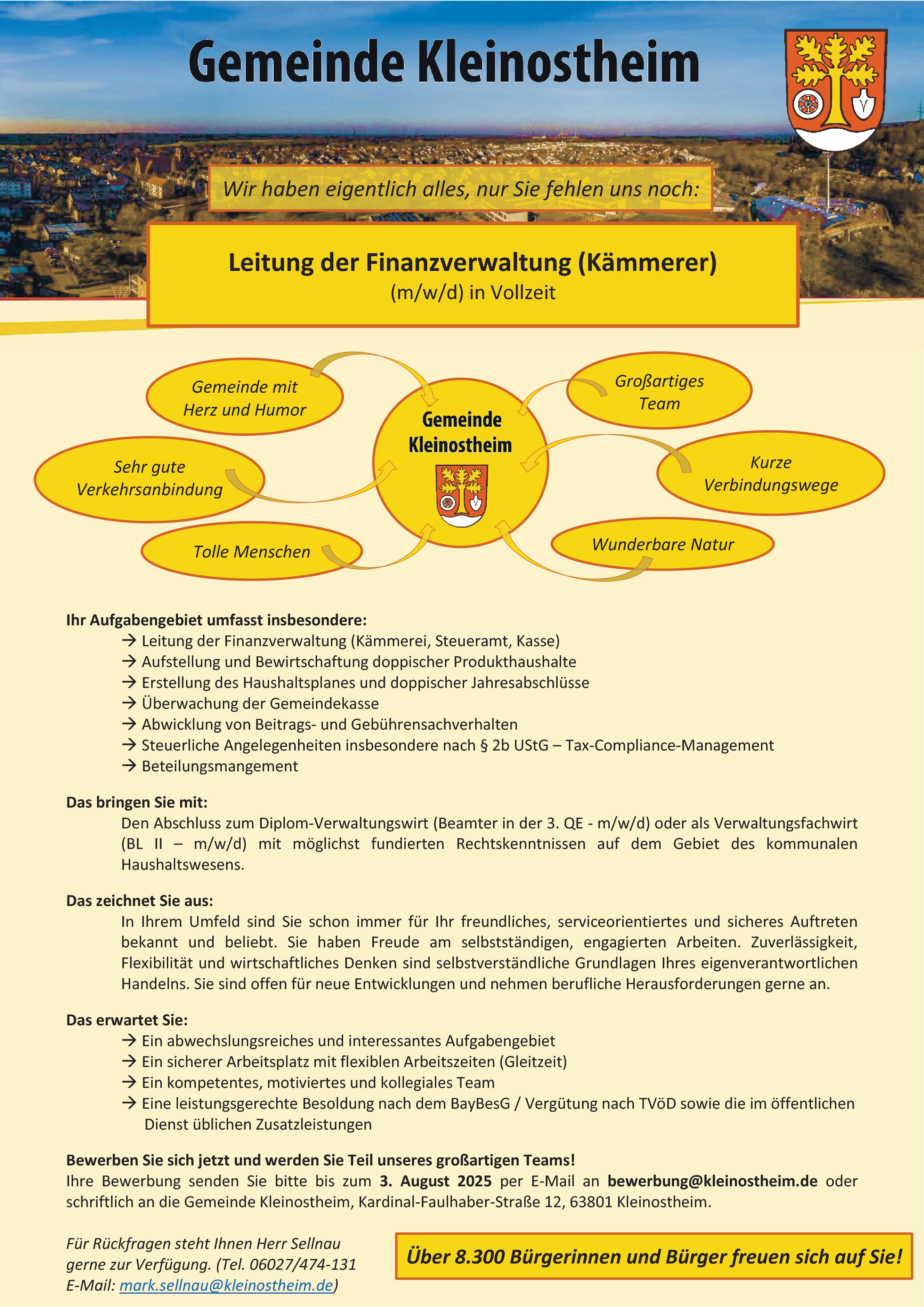 Diplom-Verwaltungswirt / Leitung Finanzverwaltung (m/w/d)