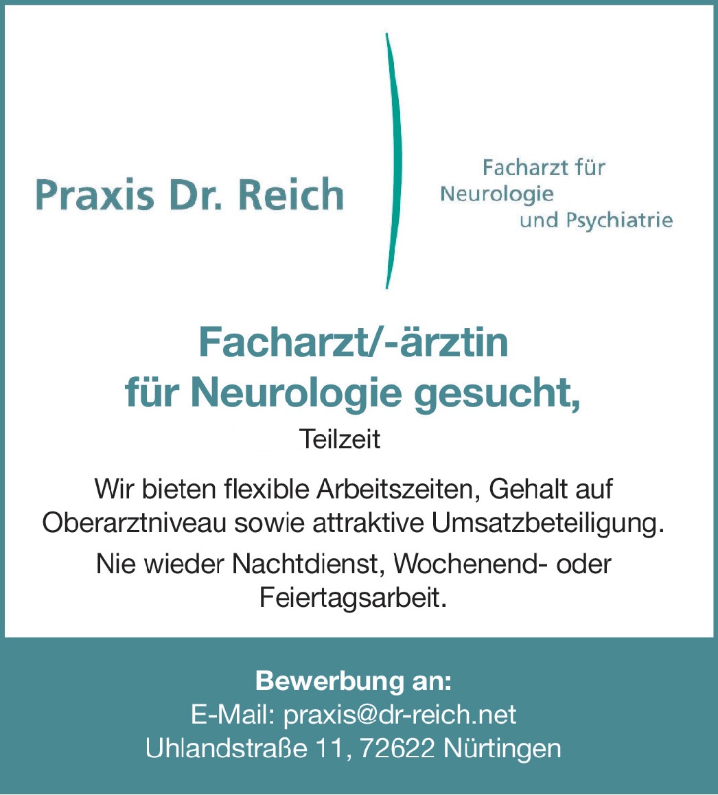 Facharzt für Neurologie m/w/d