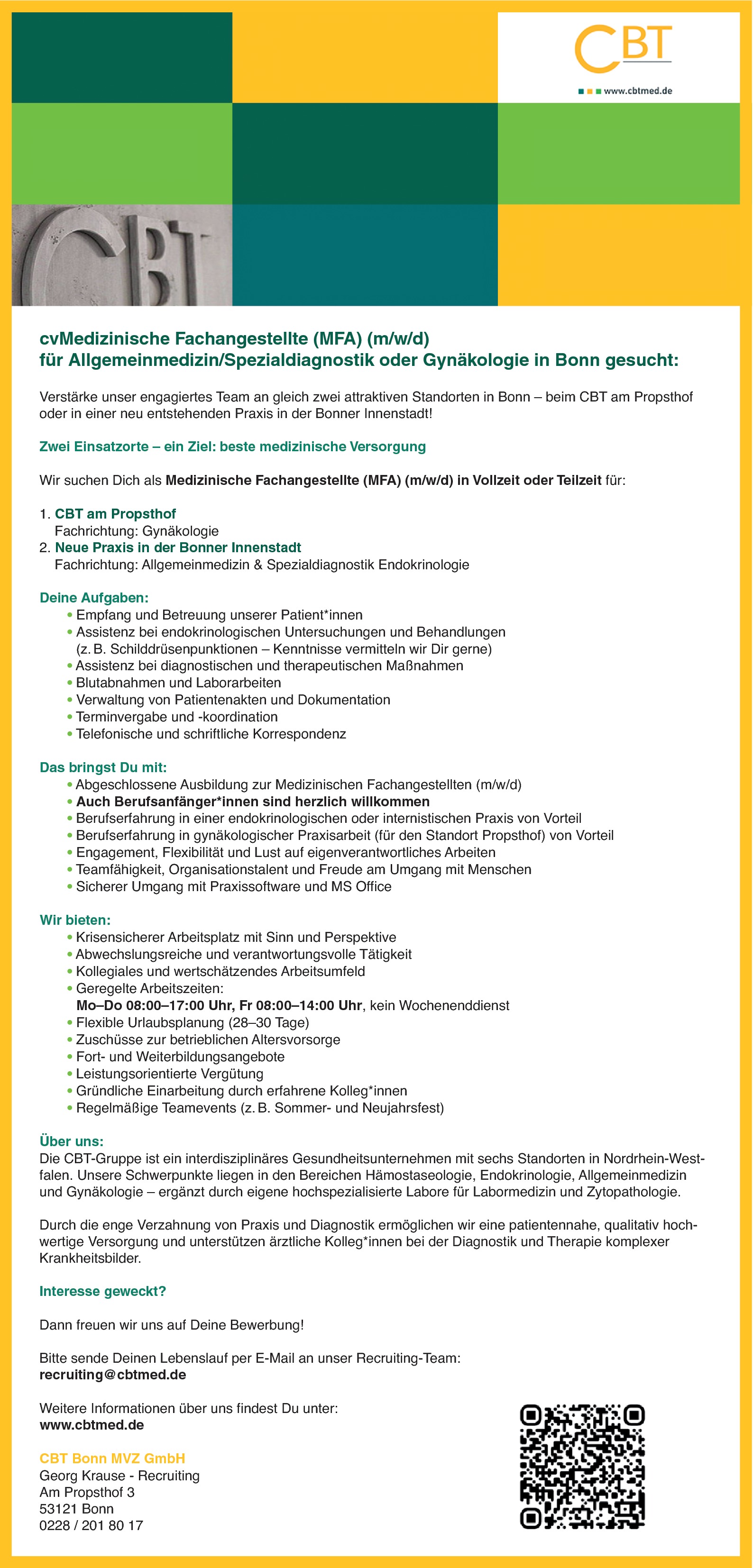 Medizinische Fachangestellte m/w/d MFA