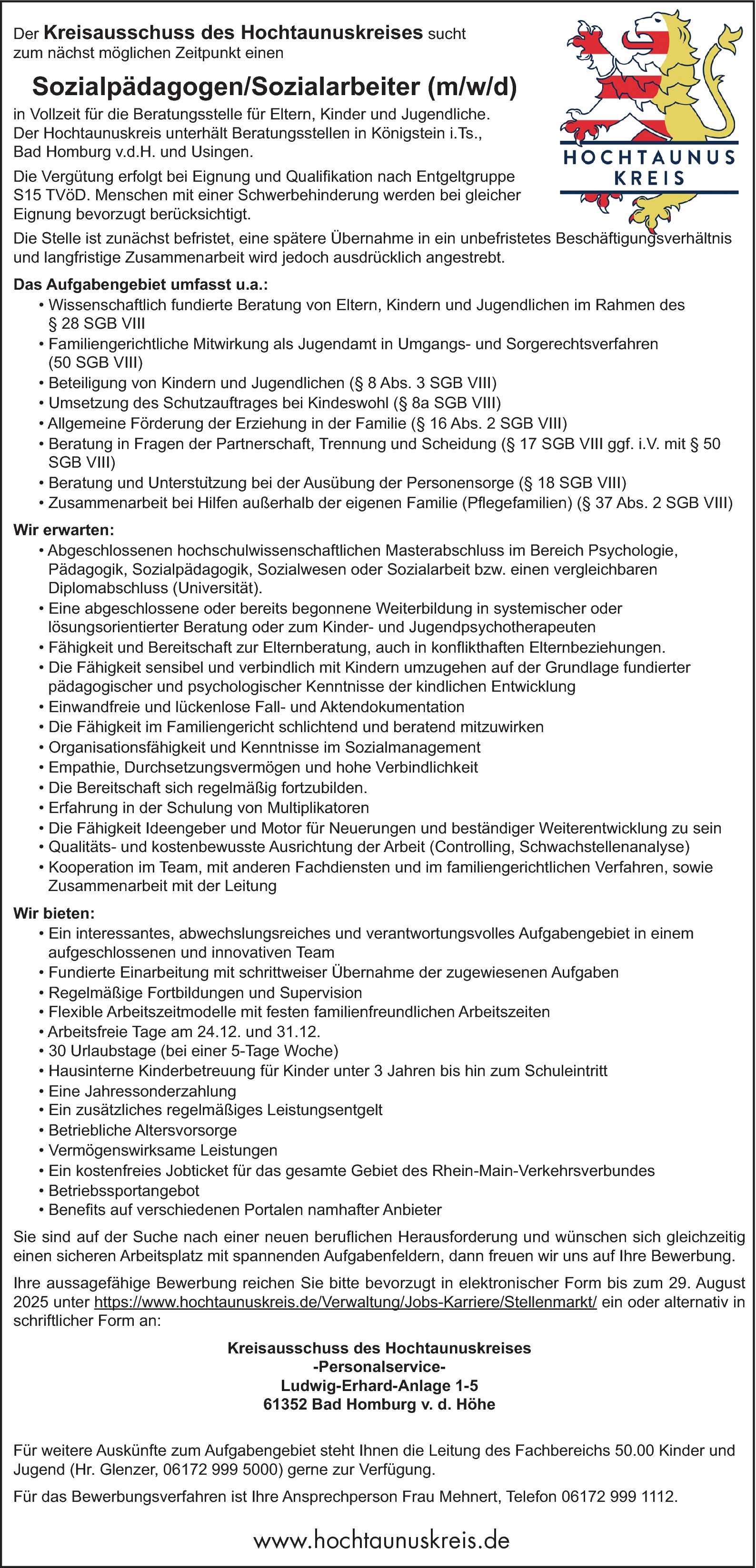 Sozialpädagoge (m/w/d)