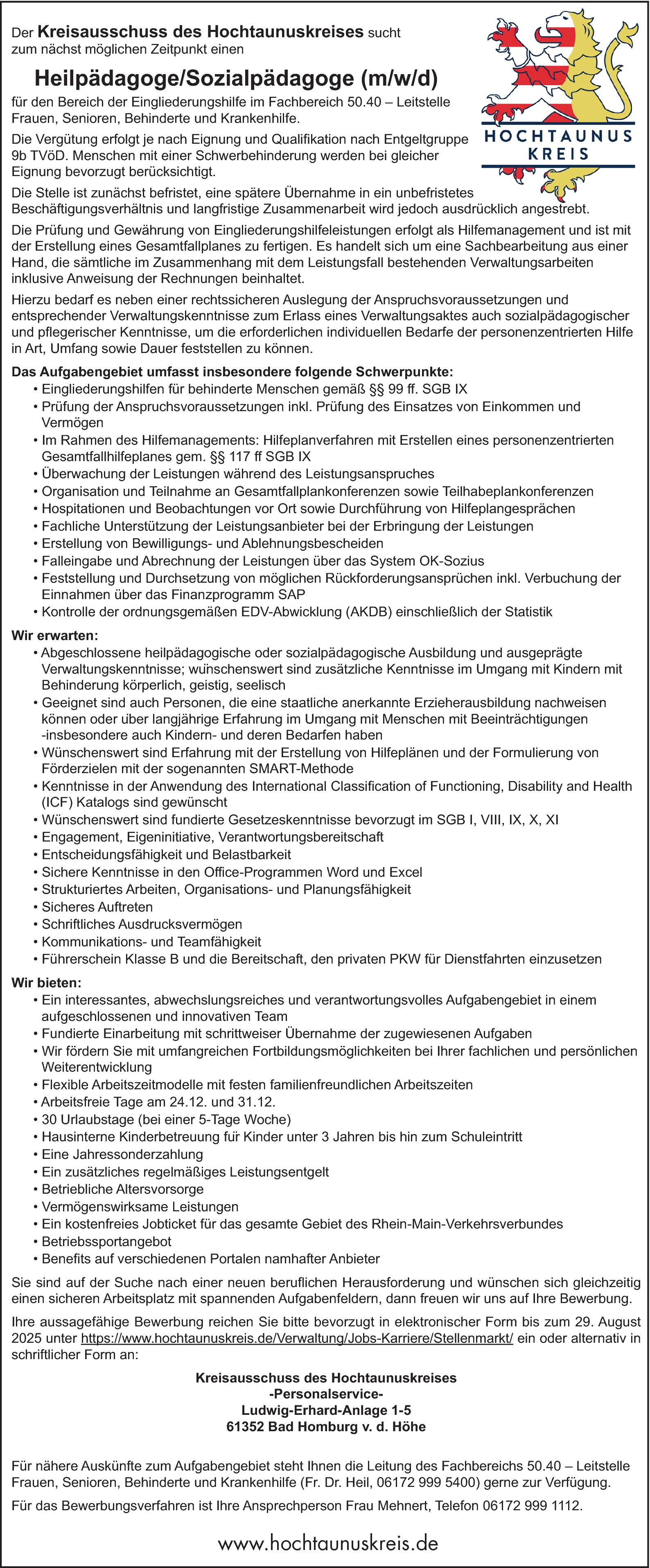 Heilpädagoge (m/w/d)