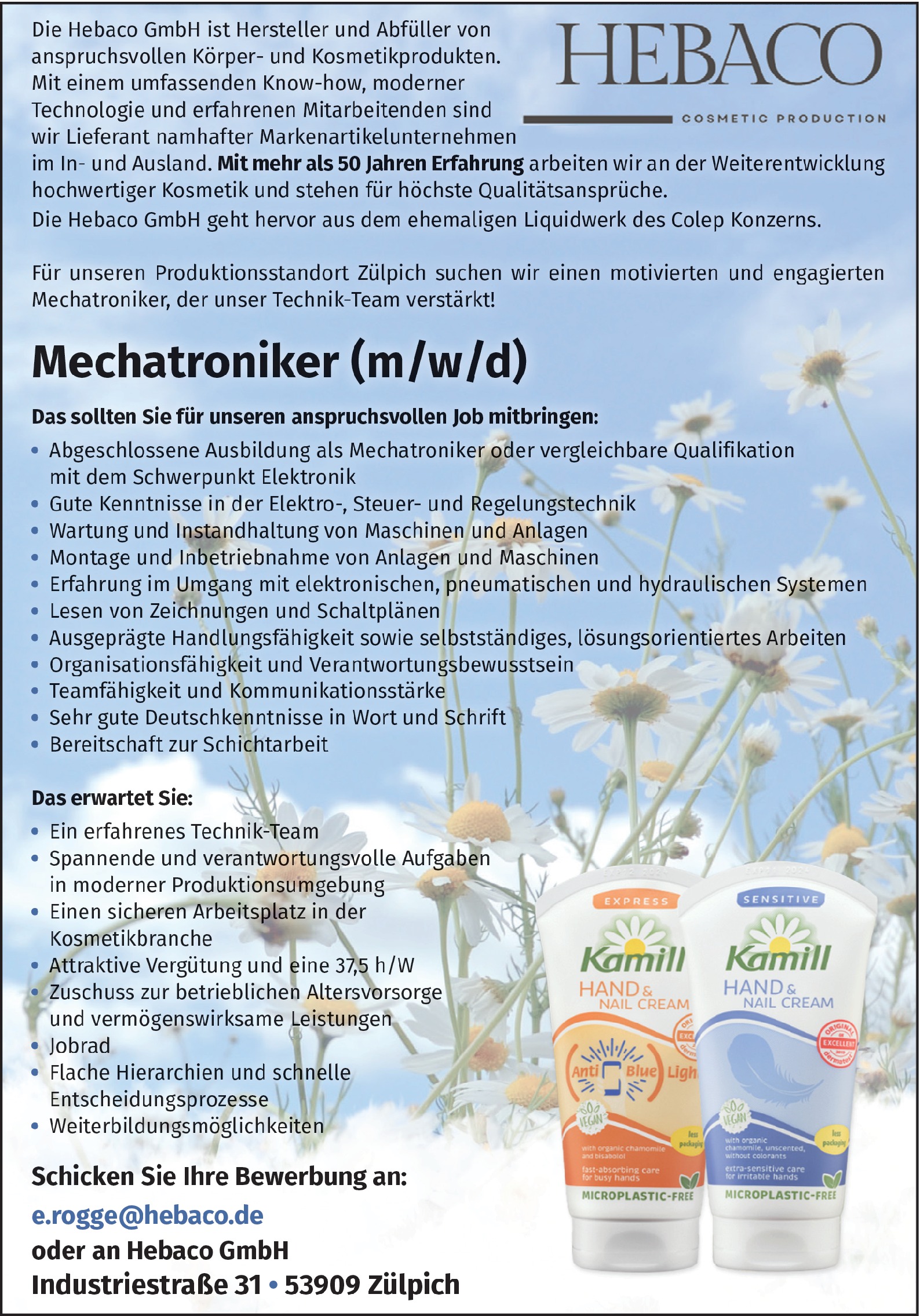 Mechatroniker m/w/d