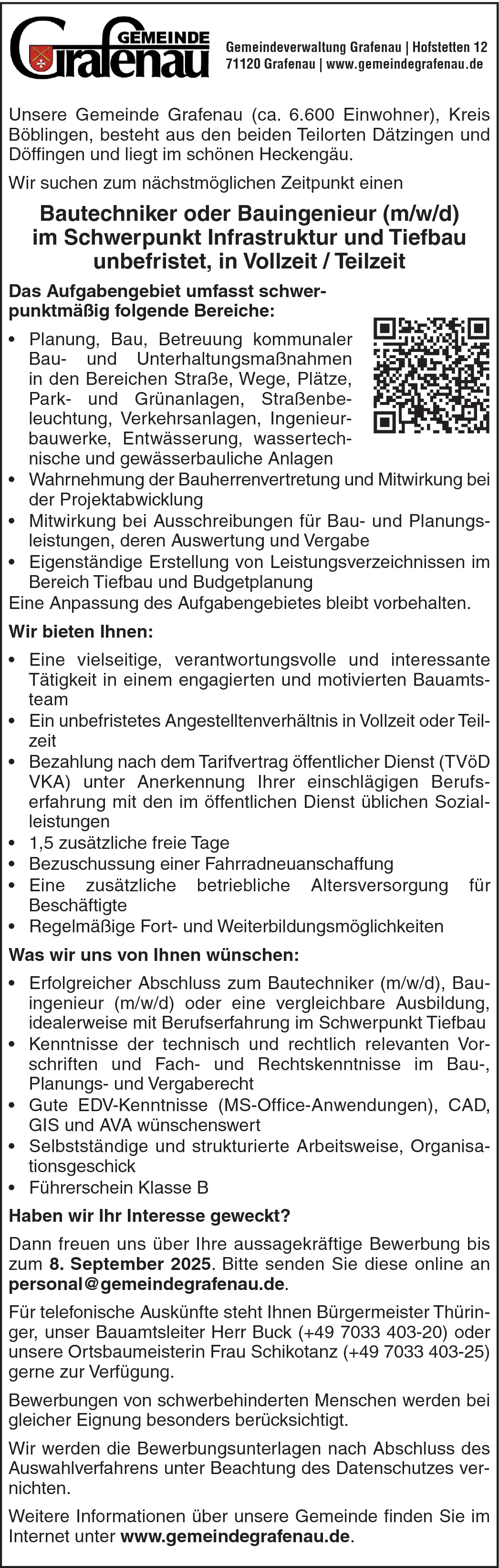 Tiefbauingenieur (m/w/d)