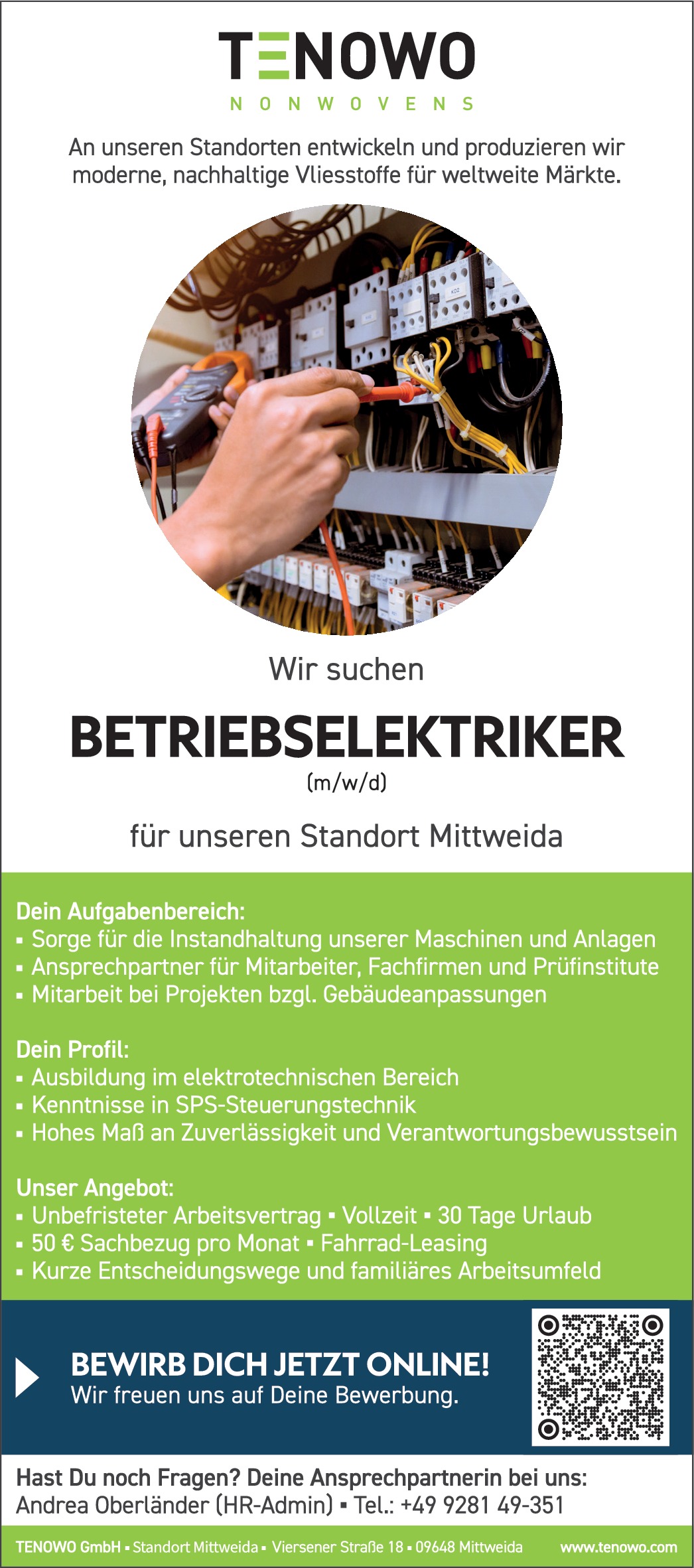 Betriebselektriker m/w/d