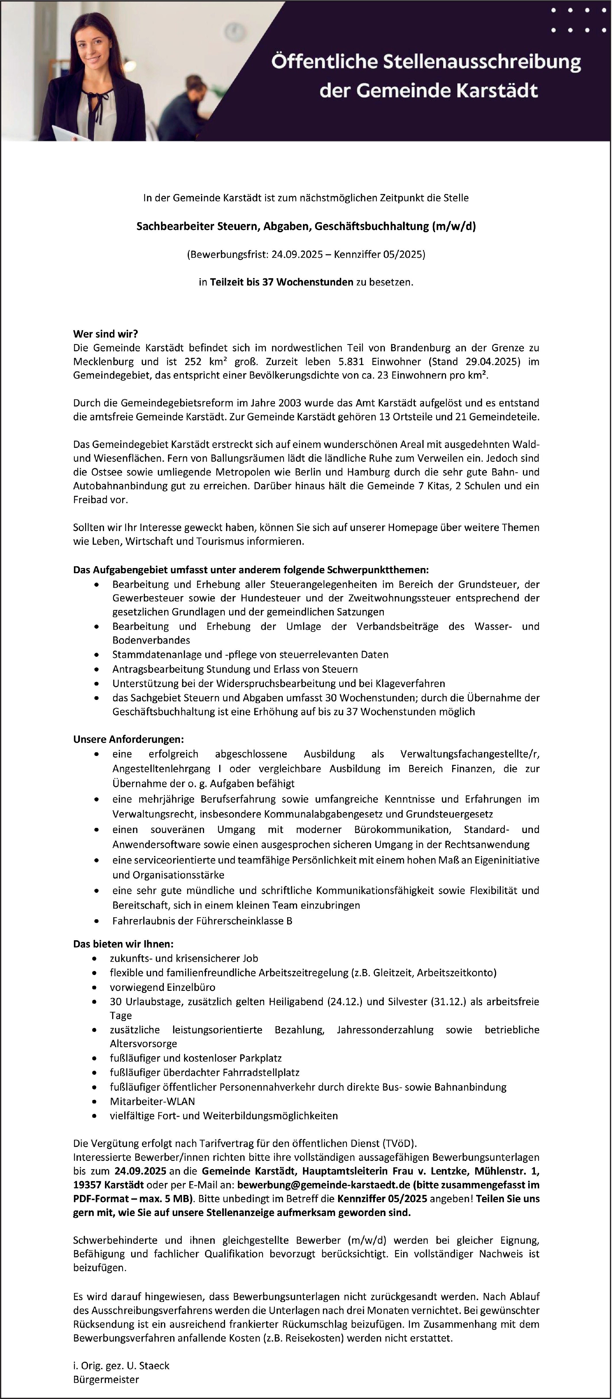 Verwaltungsangestellte m/w/d Finanzen