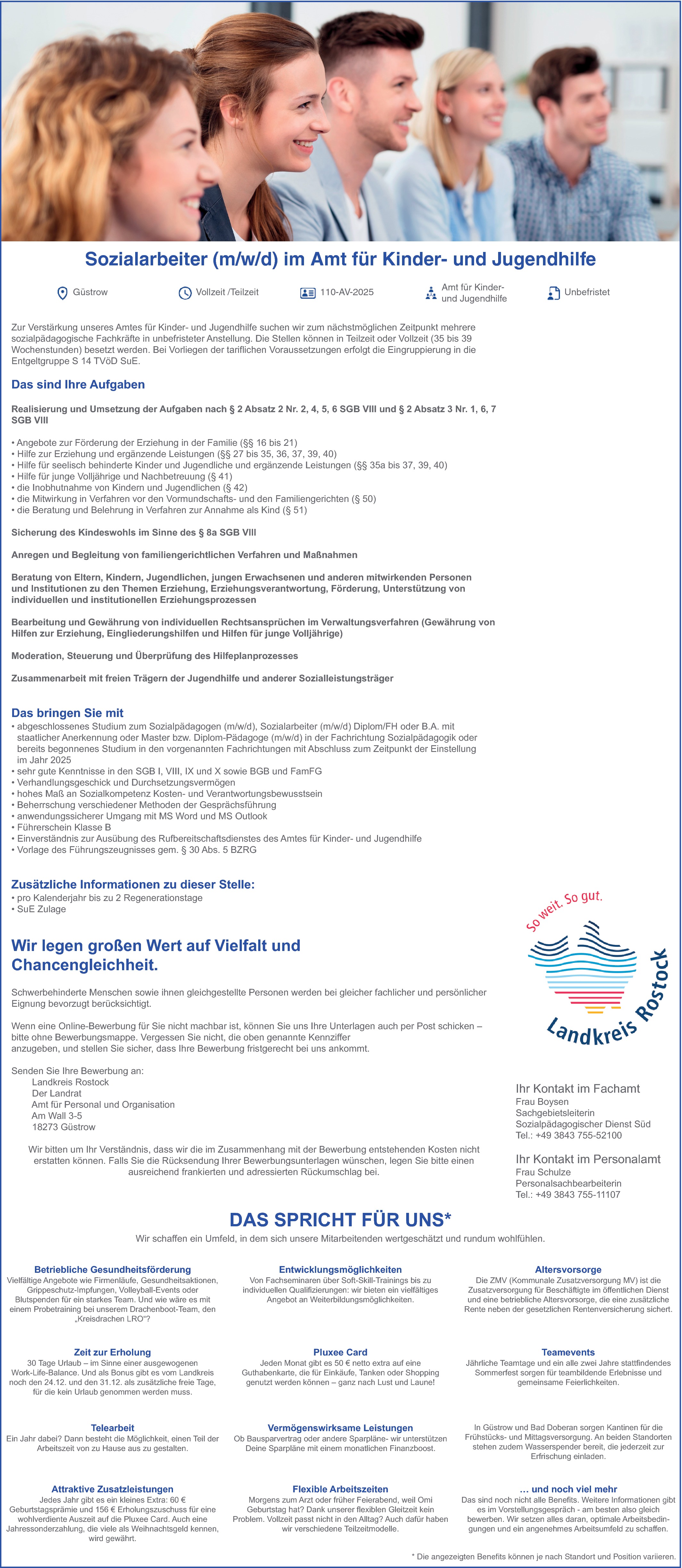 Sozialarbeiter (m/w/d) im Amt für Kinder- und Jugendhilfe