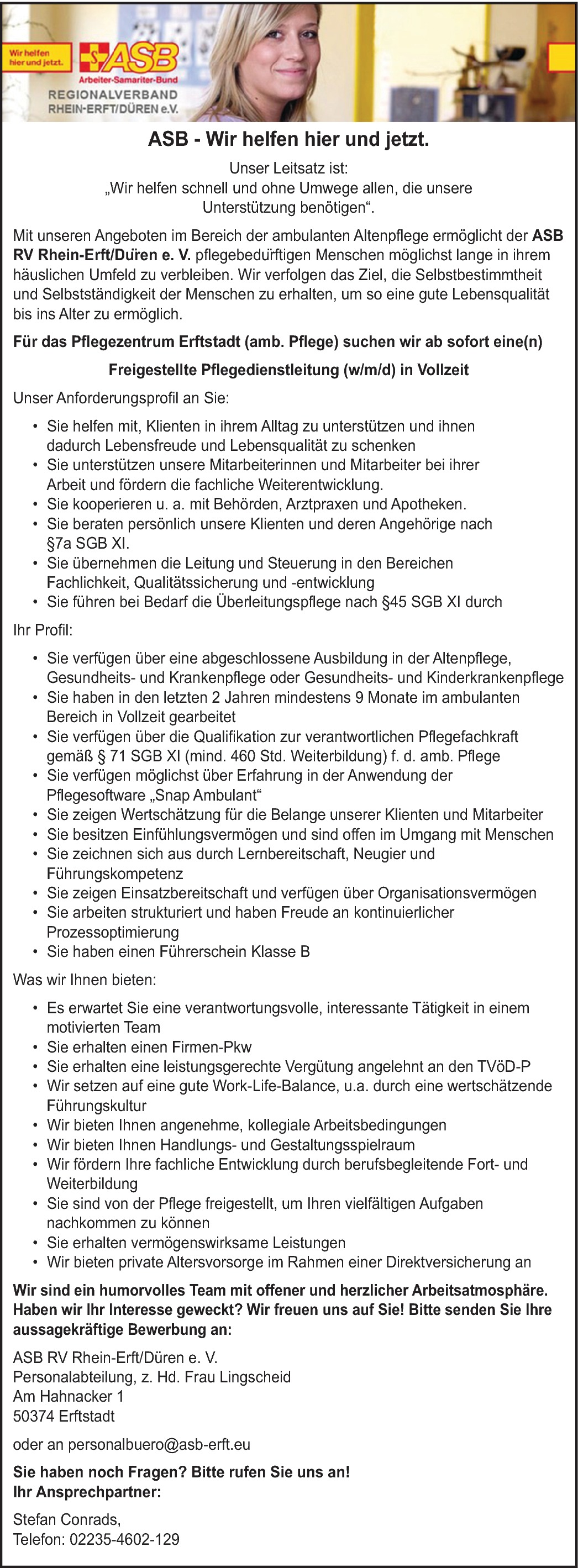 Pflegedienstleitung (m/w/d)