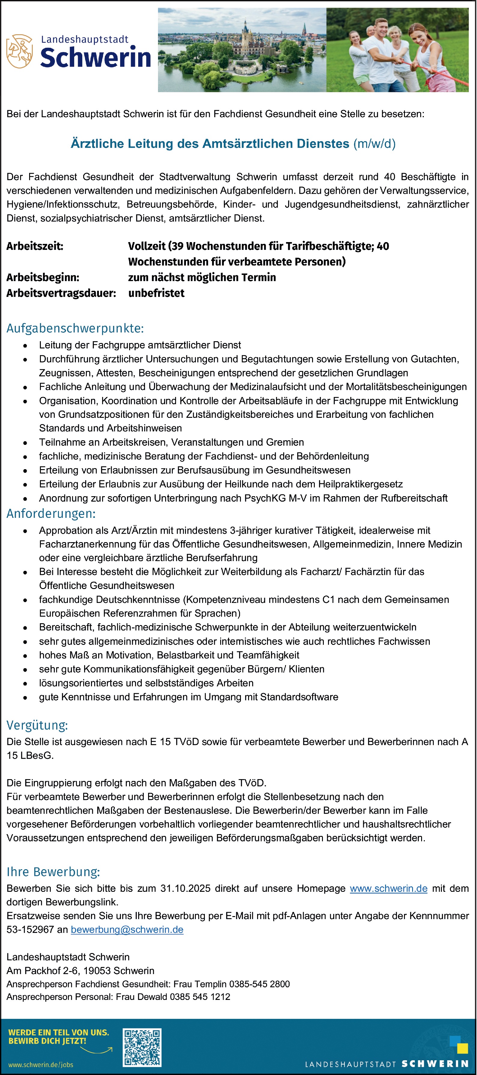 Facharzt/-ärztin öffentliches Gesundheitswesen