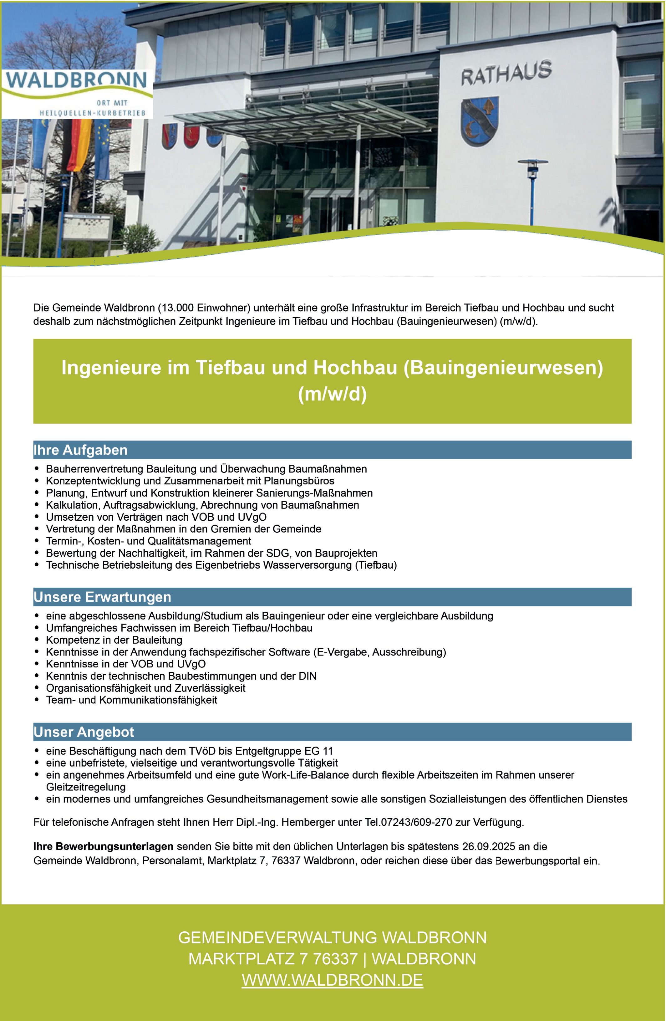 Tiefbauingenieur (m/w/d)