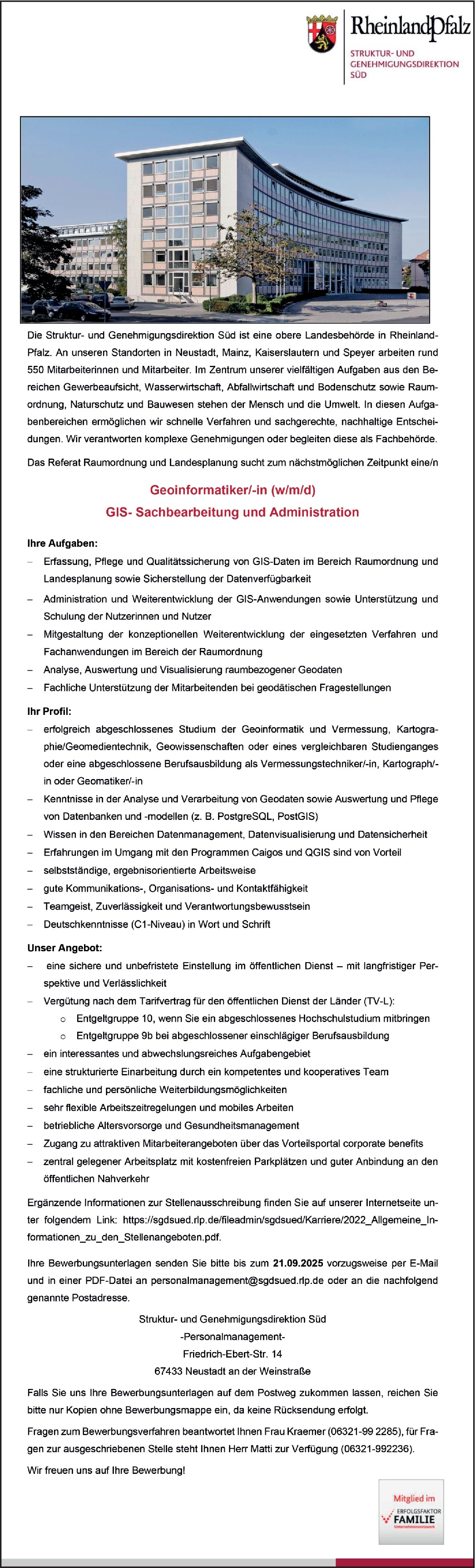 Geoinformatiker (m/w/d)