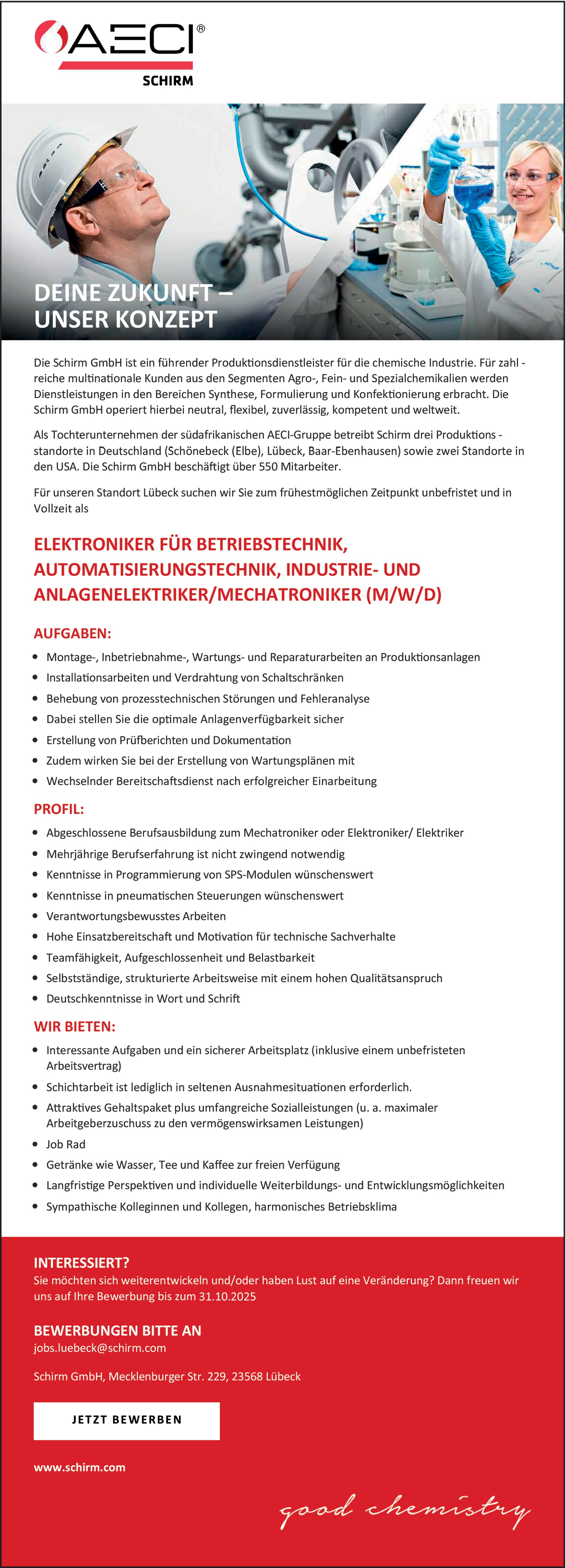 Elektroniker für Betriebstechnik (m/w/d)