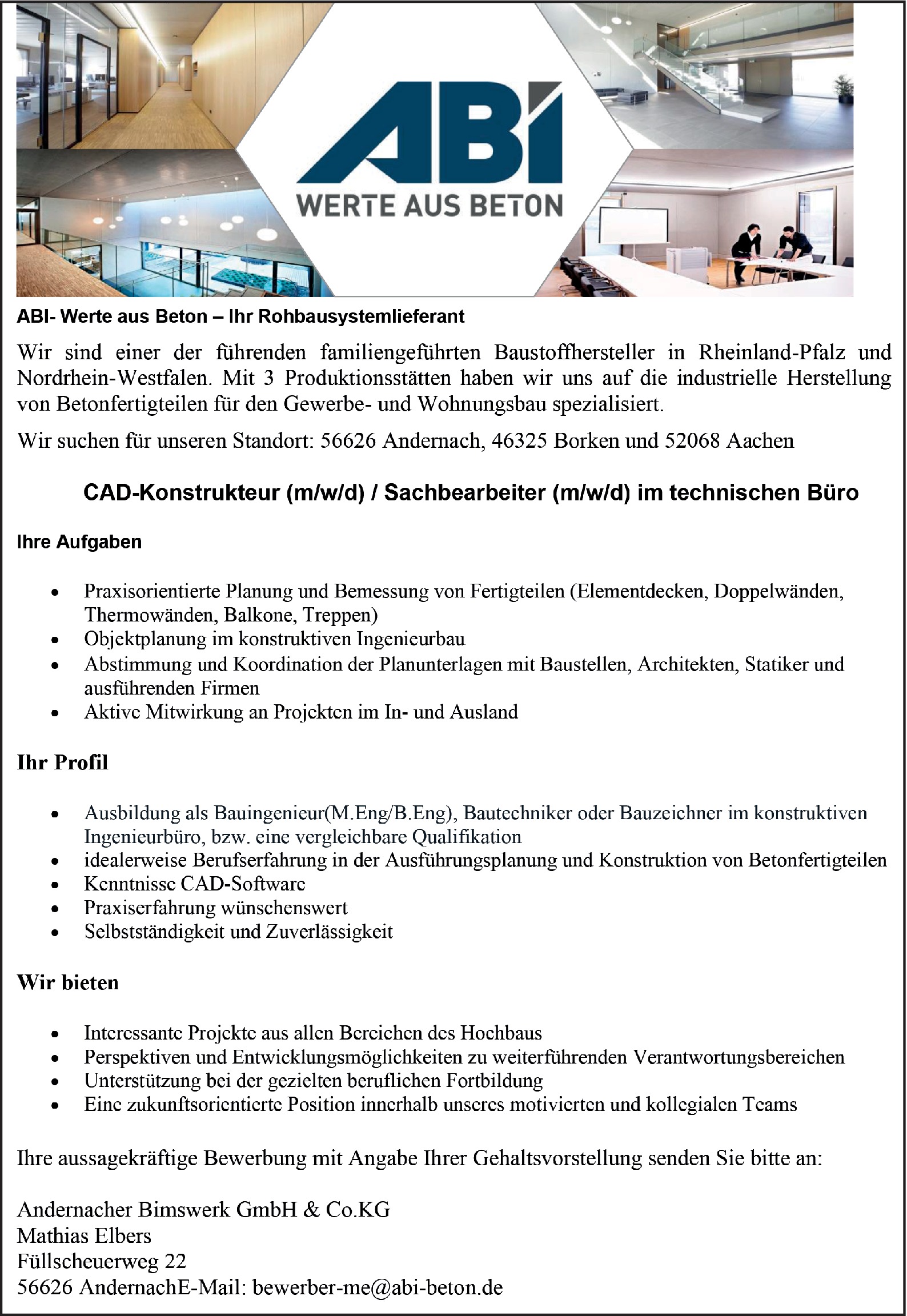 CAD-Konstrukteur m/w/d