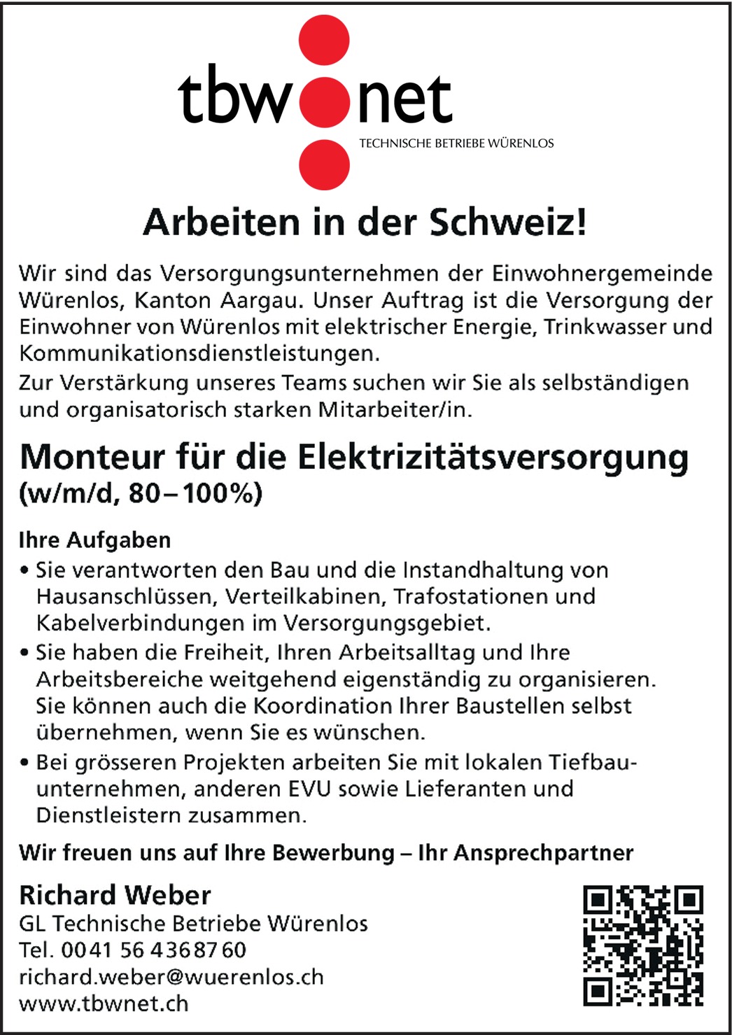 Monteur (m/w/d)